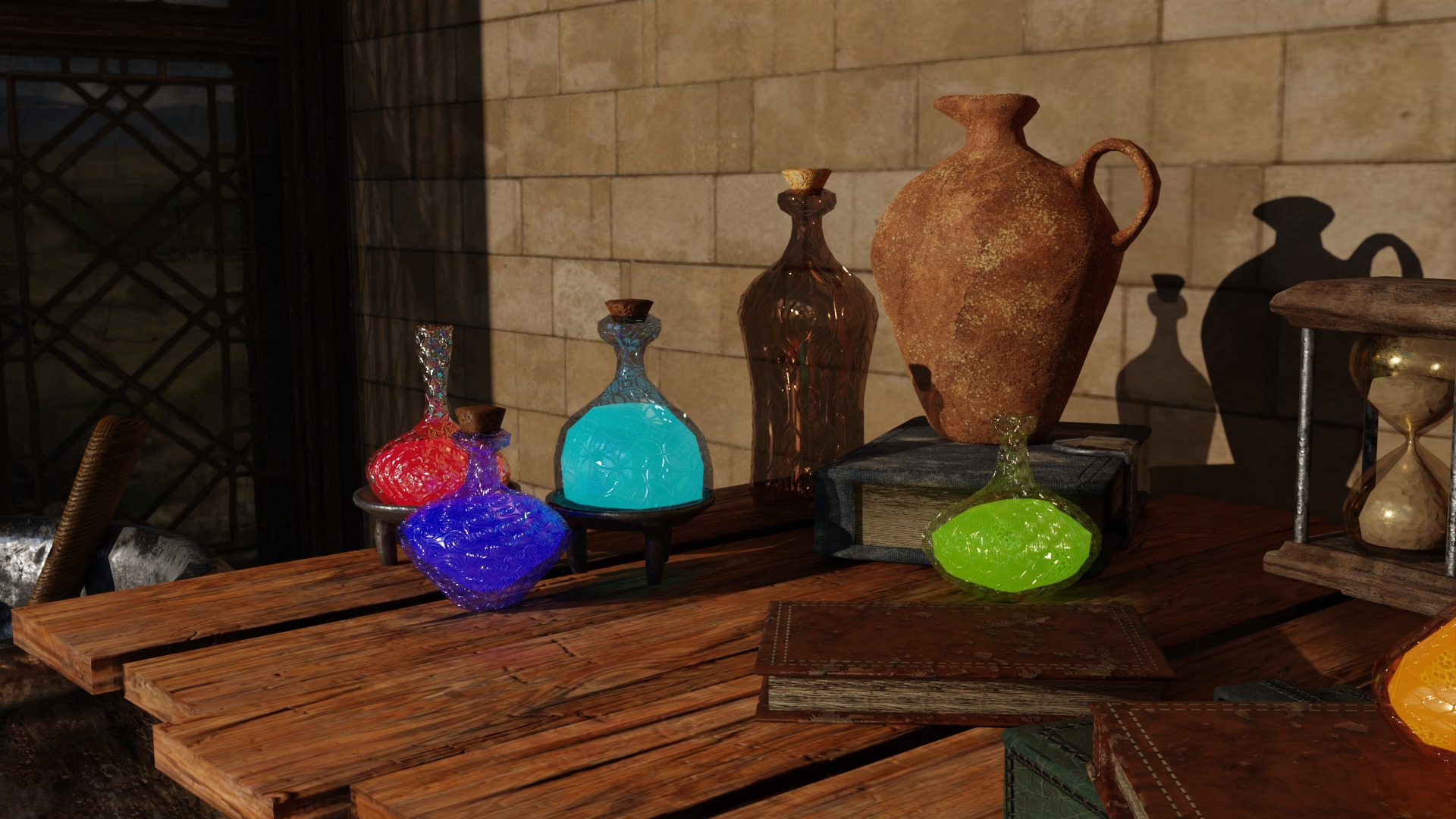 Alchemy Set Low-poly 3D model_7