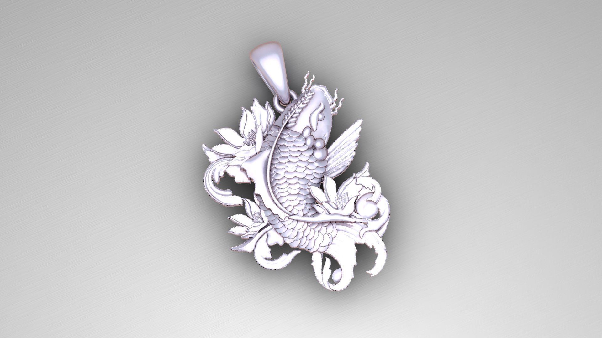 Fish Locket Low-poly 3D model_1