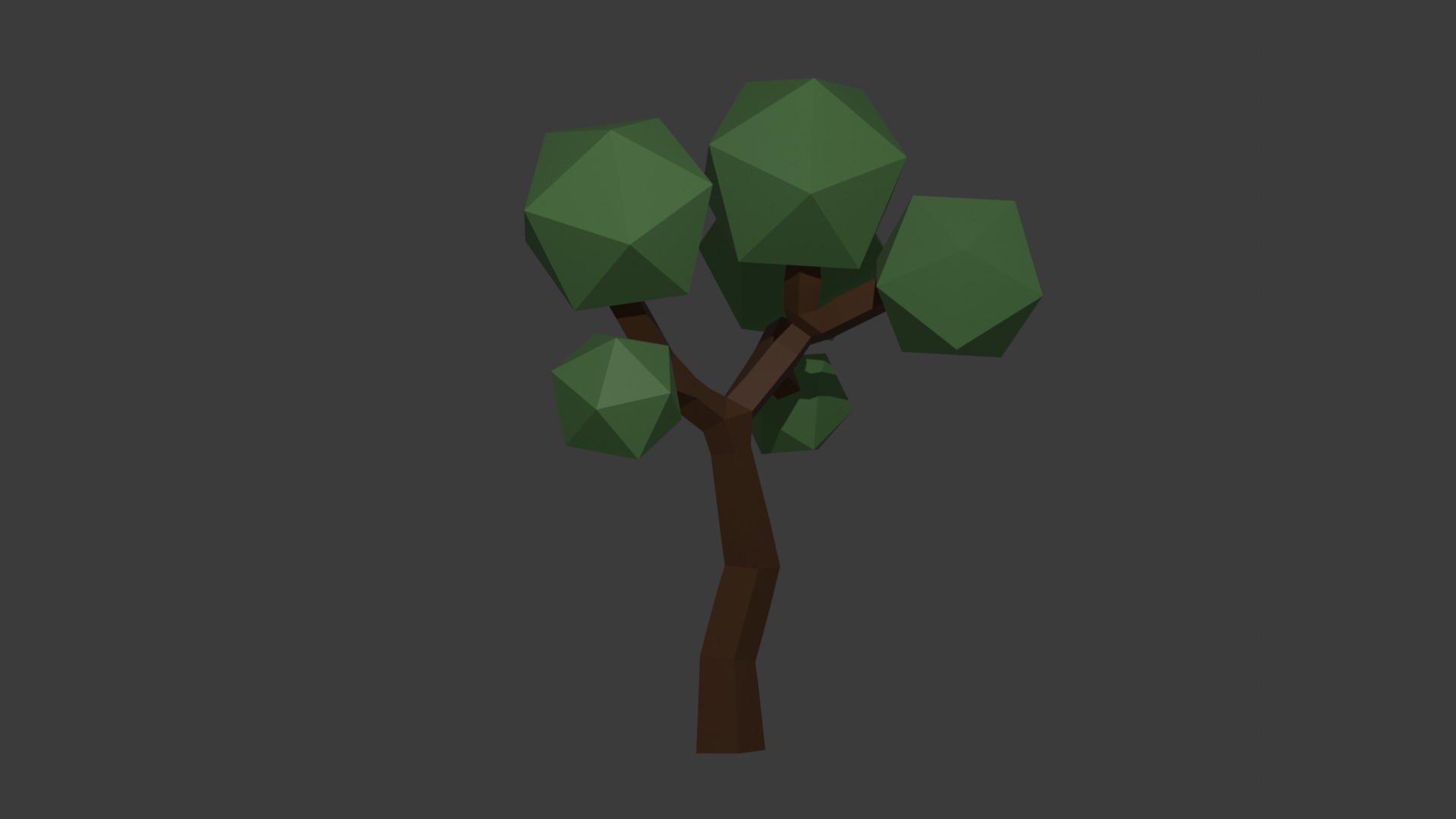 Low-Poly Stylized Tree Free low-poly 3D model_3