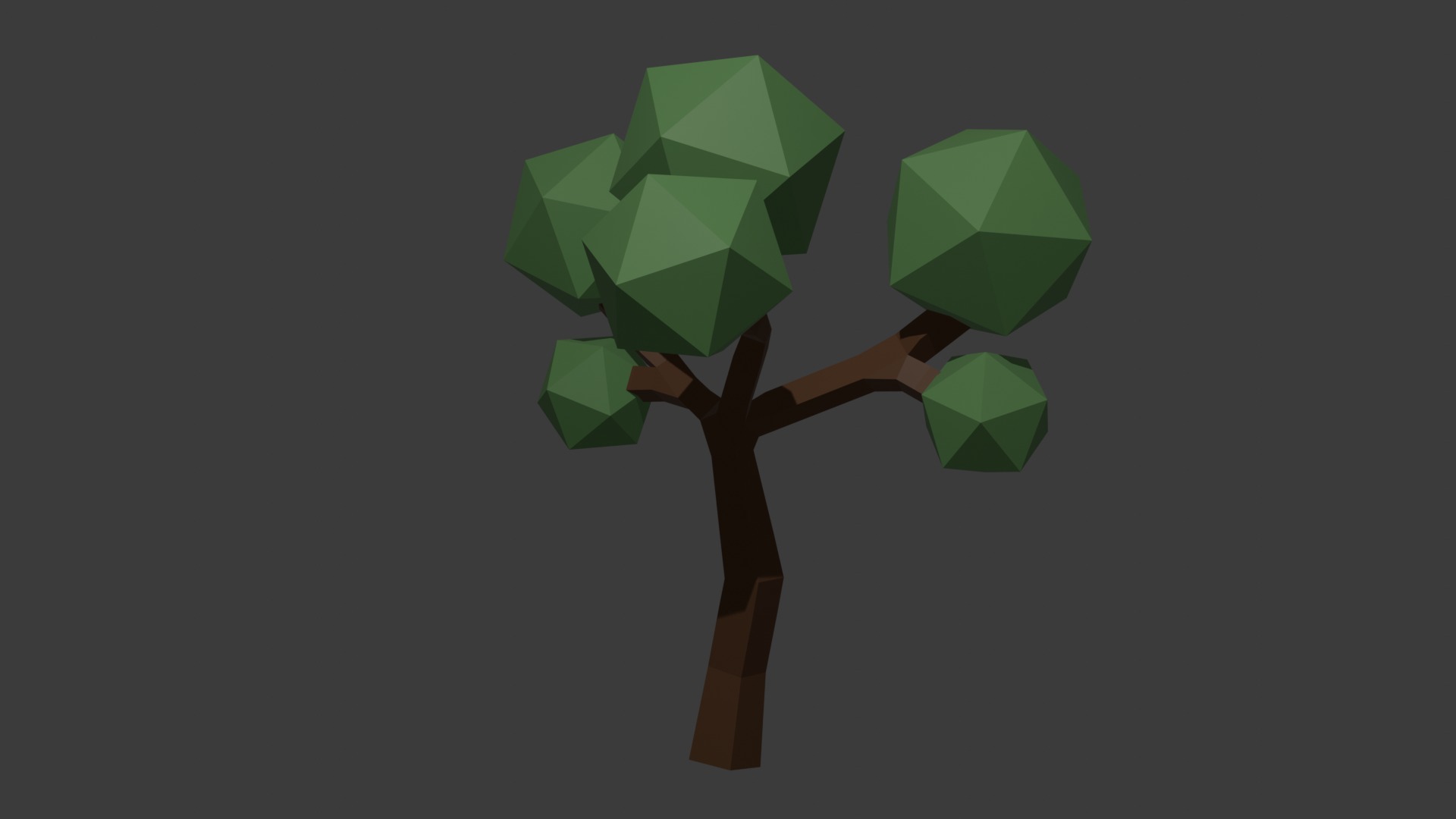 Low-Poly Stylized Tree Free low-poly 3D model_2