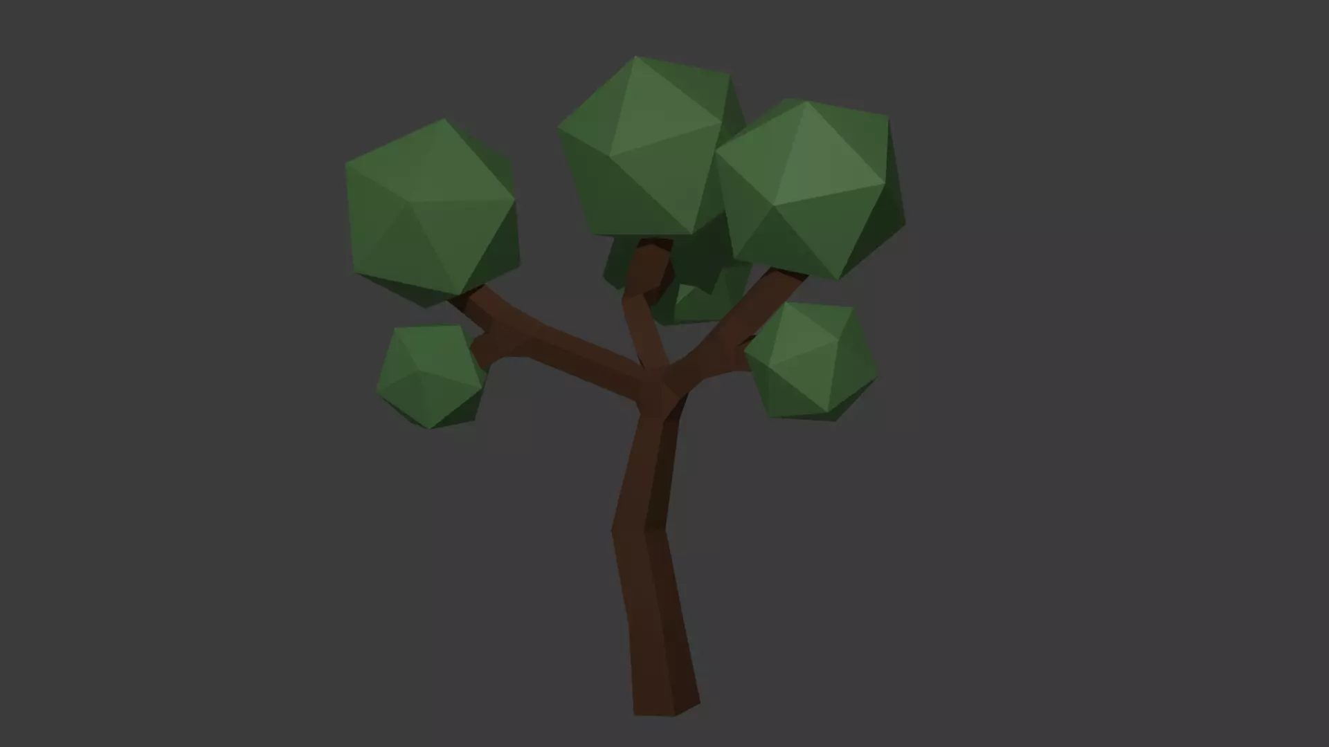 Low-Poly Stylized Tree Free low-poly 3D model_0