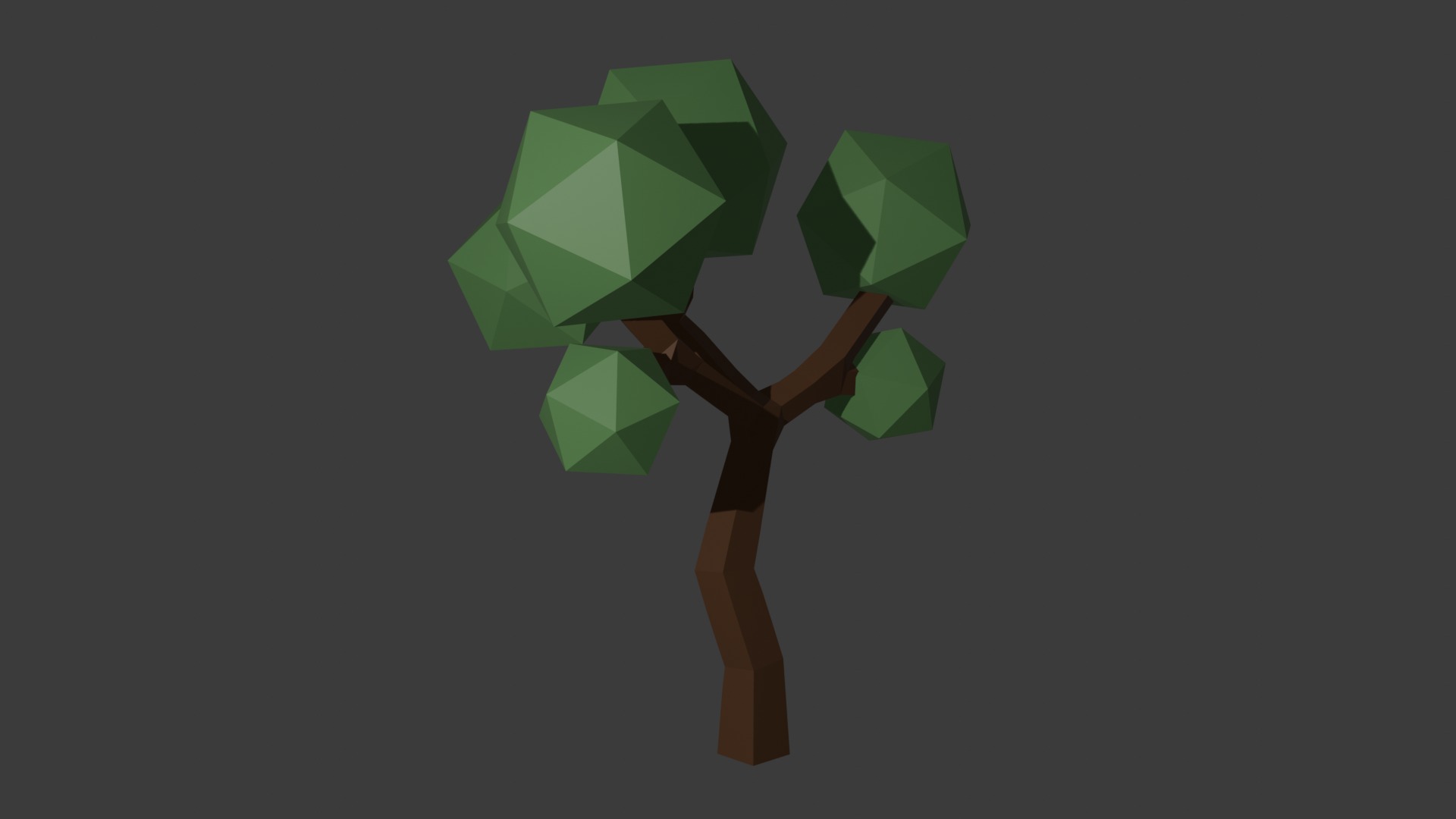 Low-Poly Stylized Tree Free low-poly 3D model_1