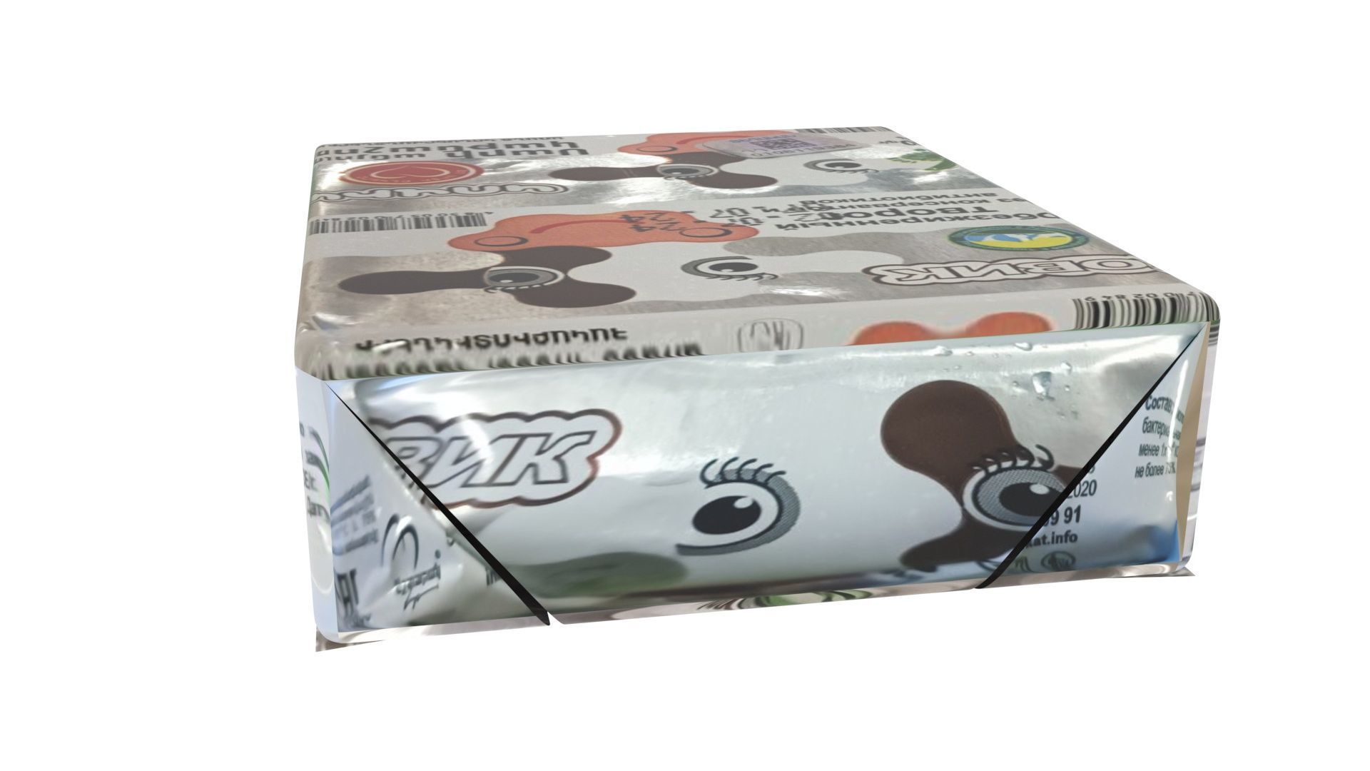 Packed Custard 3D model_2