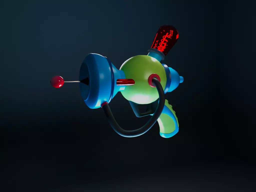 funnkey lazer gun Free low-poly 3D model