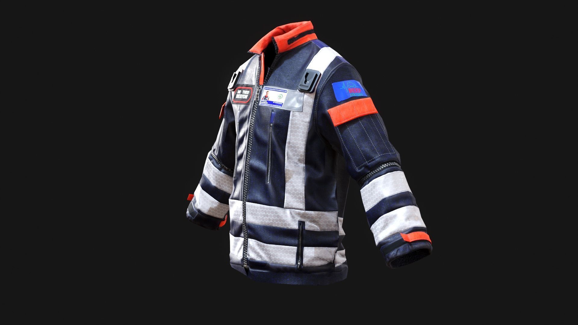 BEEP Doctors Cumbria  Volunteer Emergency  Life-Saving Doctors Low-poly 3D model_20