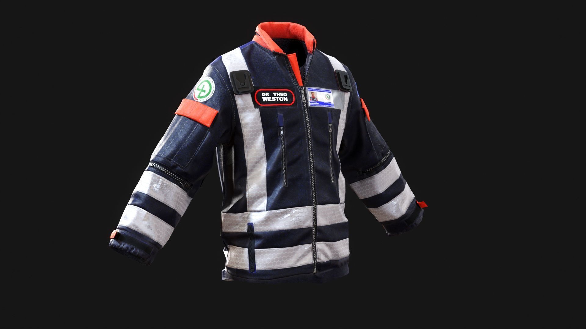 BEEP Doctors Cumbria  Volunteer Emergency  Life-Saving Doctors Low-poly 3D model_15