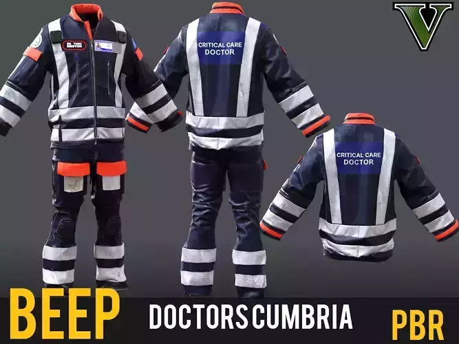 BEEP Doctors Cumbria  Volunteer Emergency  Life-Saving Doctors Low-poly 3D model BEEP Doctors Cumbria  Volunteer Emergency  Life-Saving Doctors Low-poly 3D model