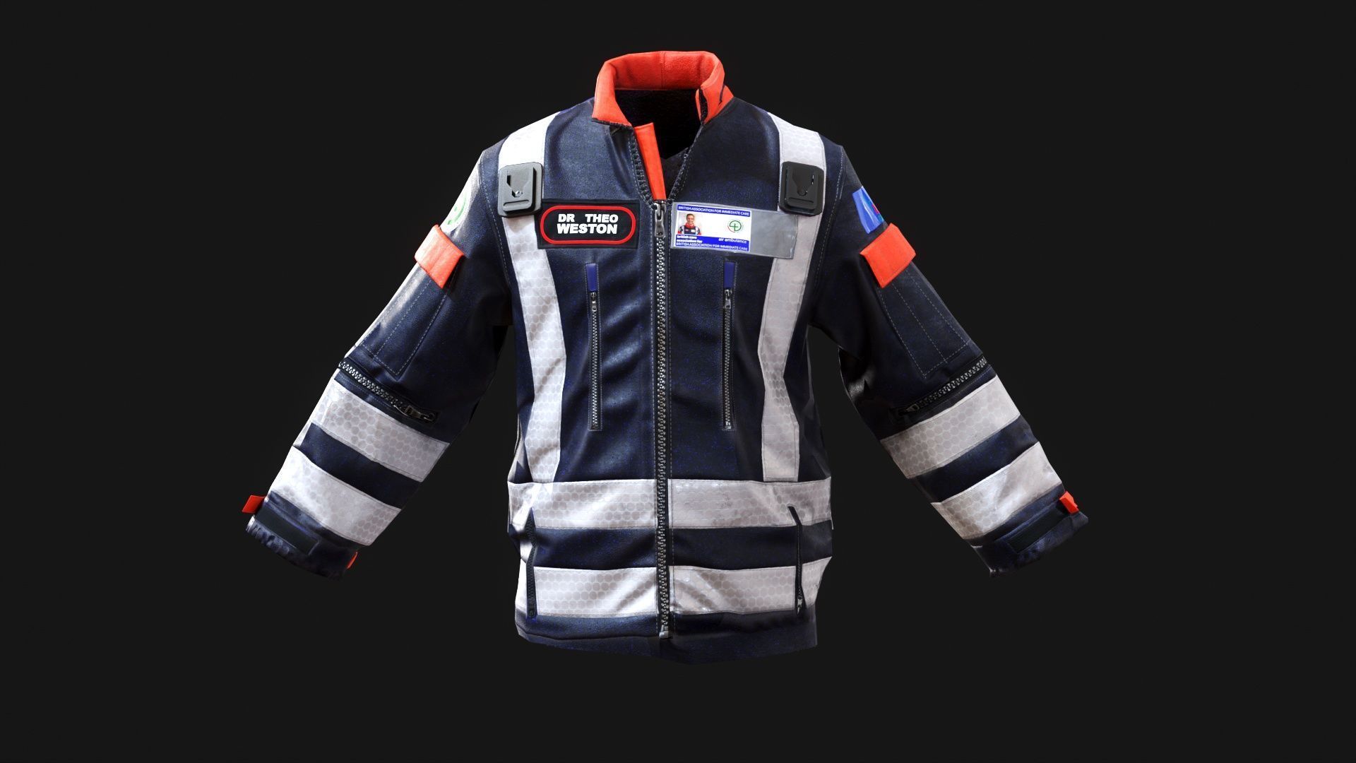 BEEP Doctors Cumbria  Volunteer Emergency  Life-Saving Doctors Low-poly 3D model_14