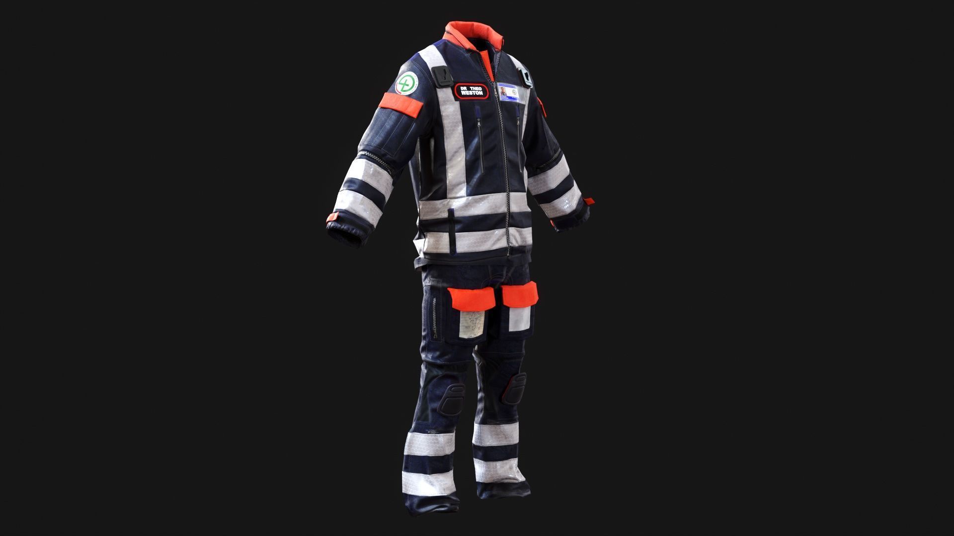 BEEP Doctors Cumbria  Volunteer Emergency  Life-Saving Doctors Low-poly 3D model_8