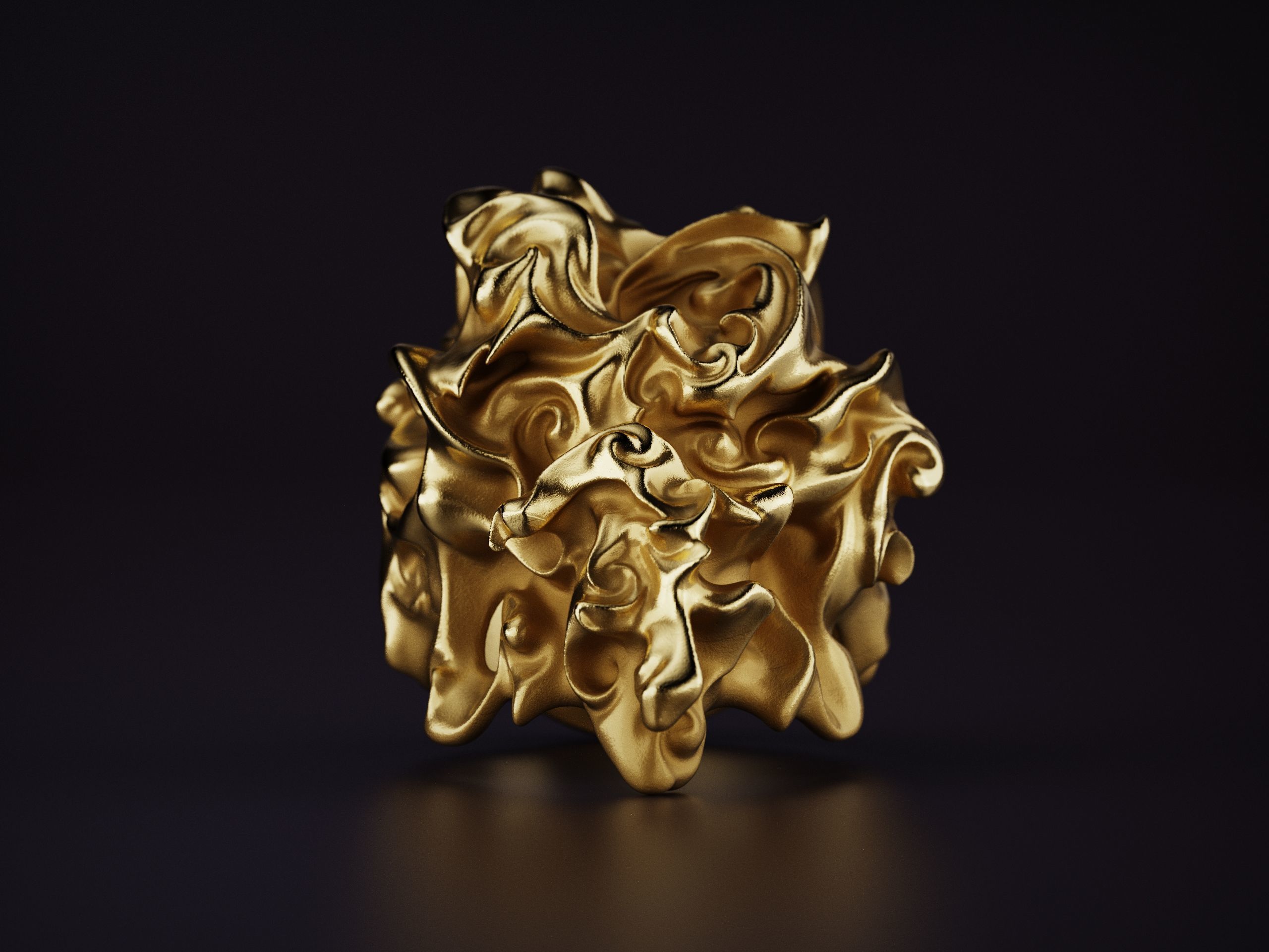 Chaos Ring Abstract Fashion Jewelry 3D print model_14