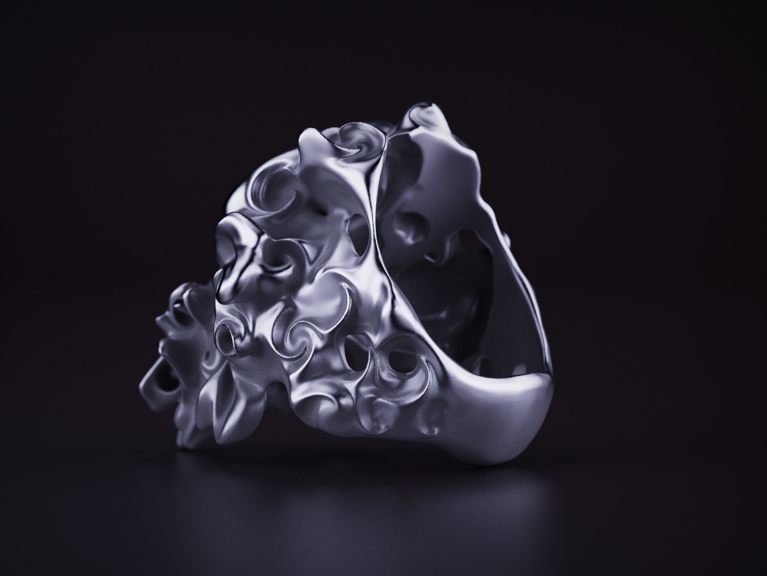 Chaos Ring Abstract Fashion Jewelry 3D print model_11