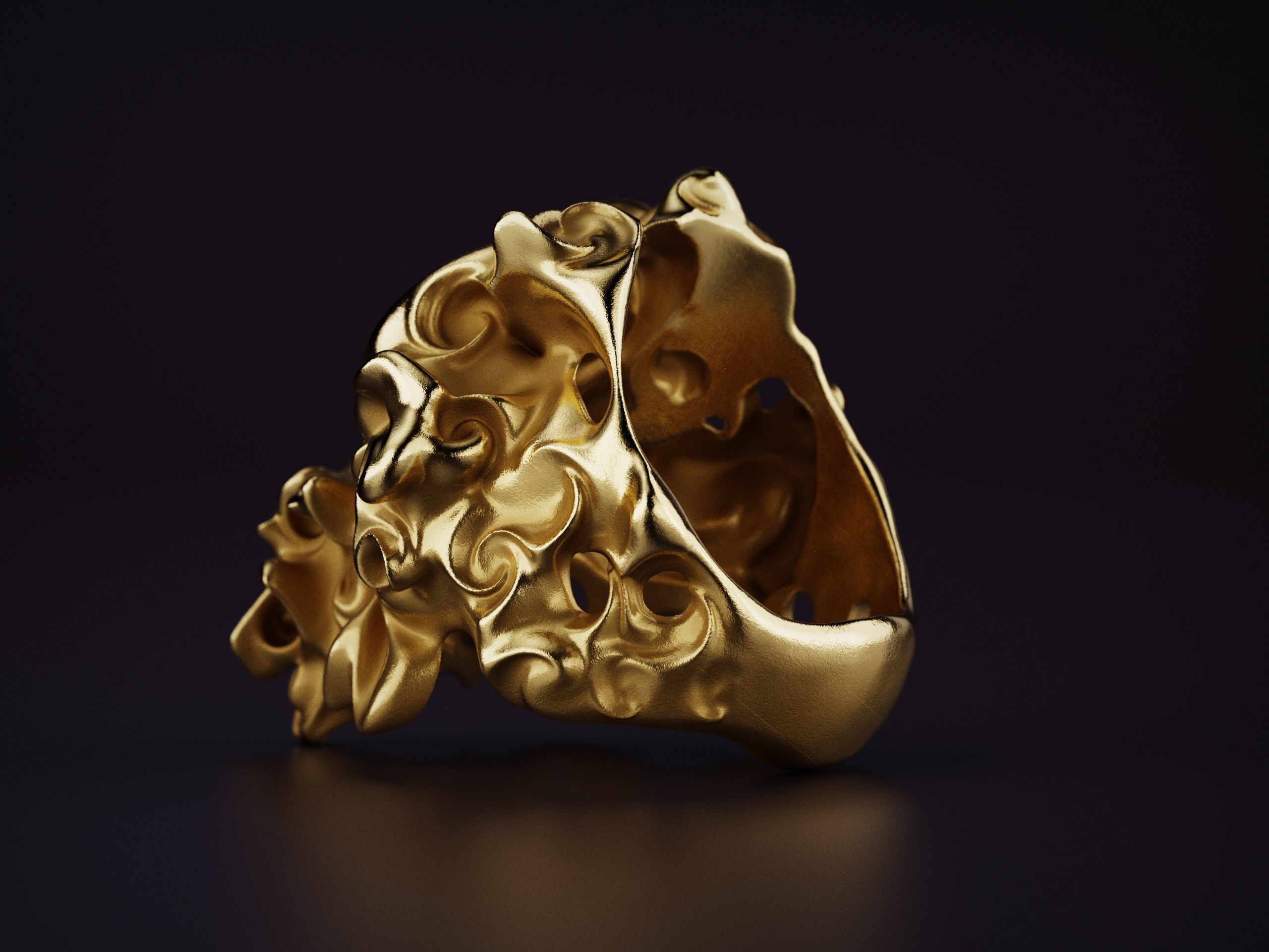 Chaos Ring Abstract Fashion Jewelry 3D print model_12