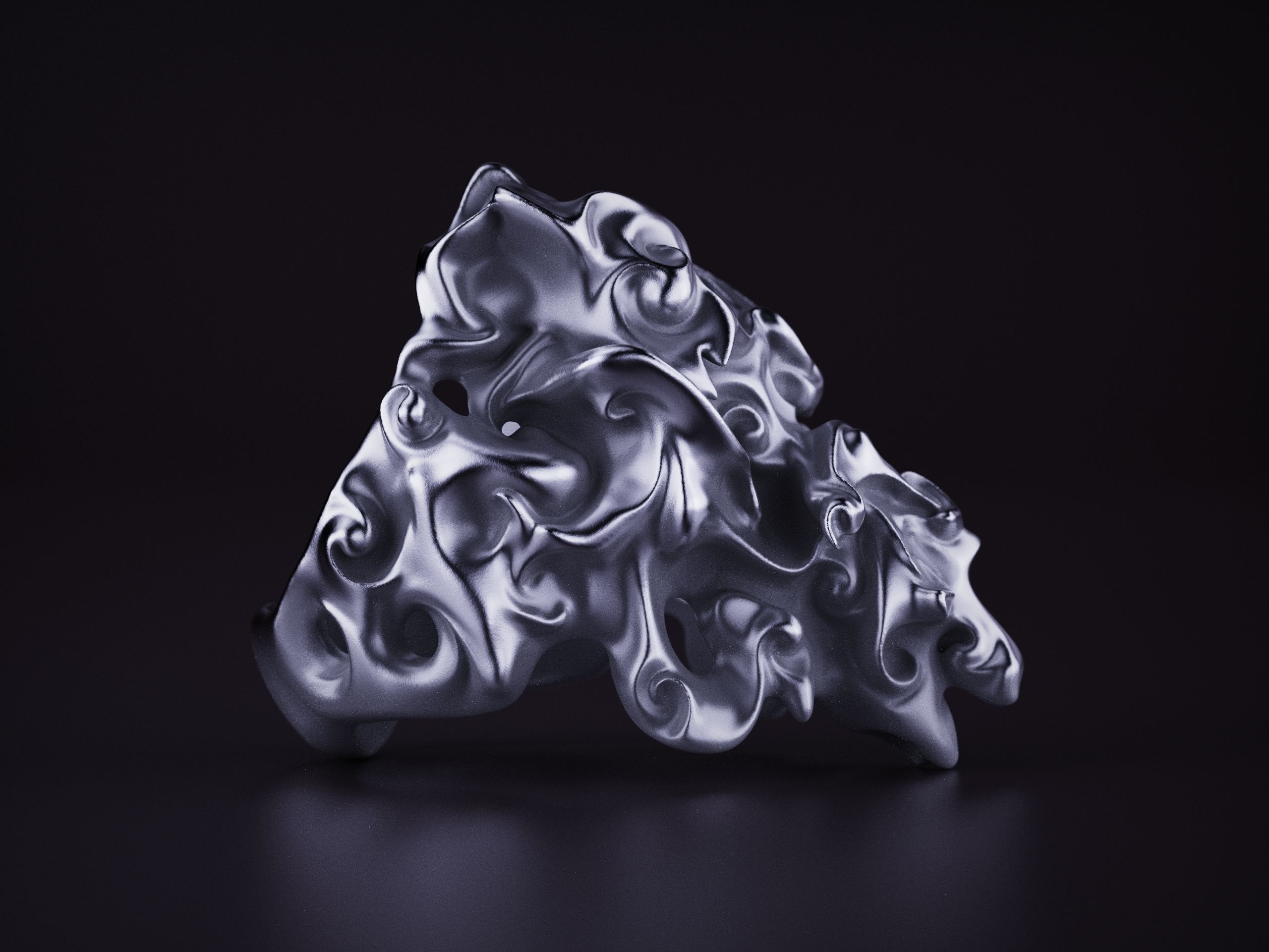 Chaos Ring Abstract Fashion Jewelry 3D print model_8