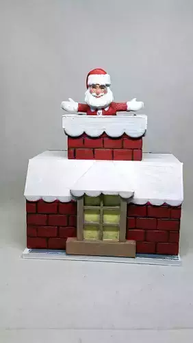 santa claus mechanical toy  3D print model