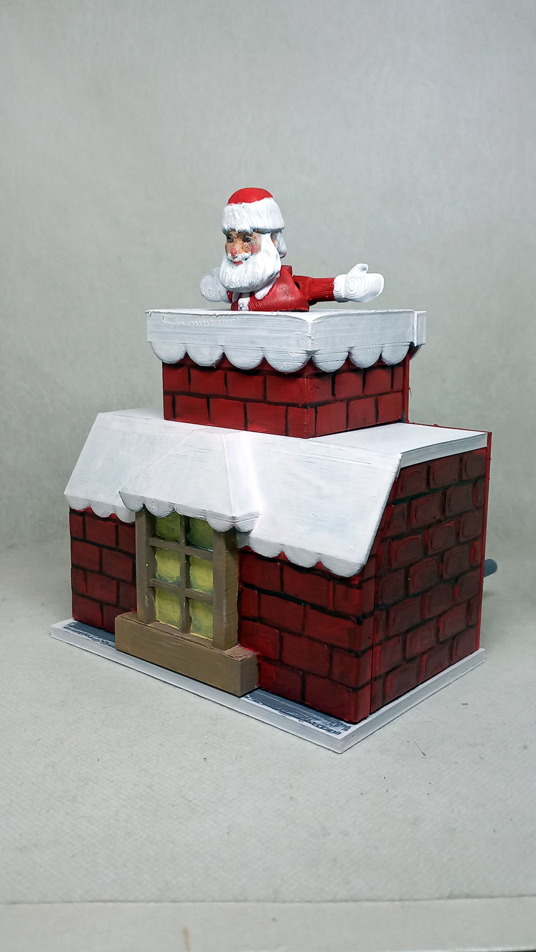 santa claus mechanical toy  3D print model_2