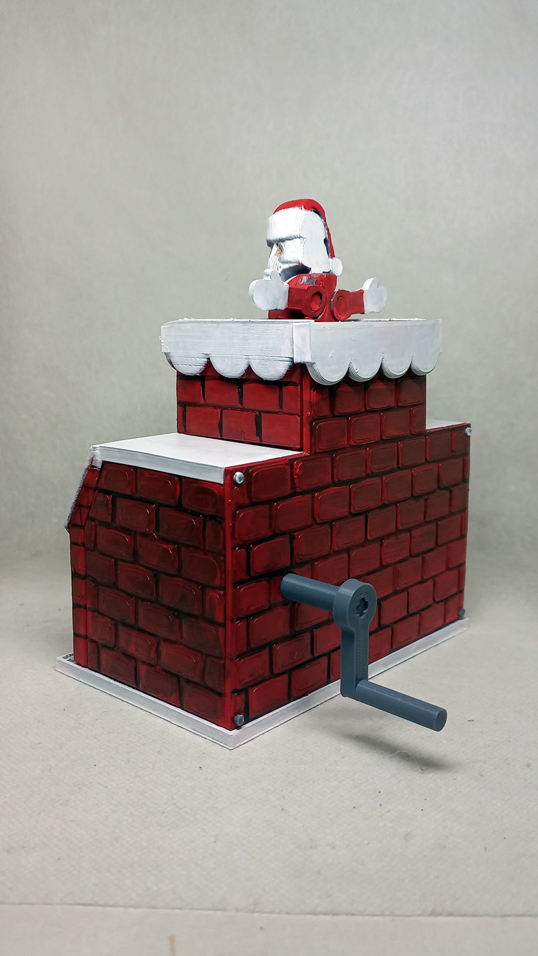 santa claus mechanical toy  3D print model_4