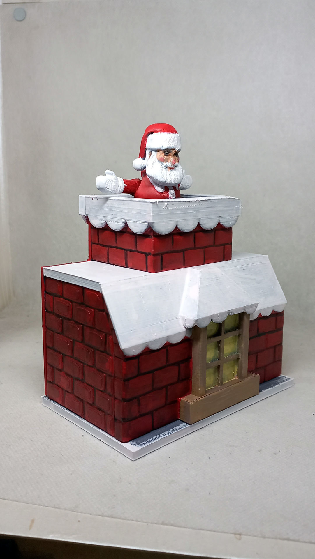 santa claus mechanical toy  3D print model_8
