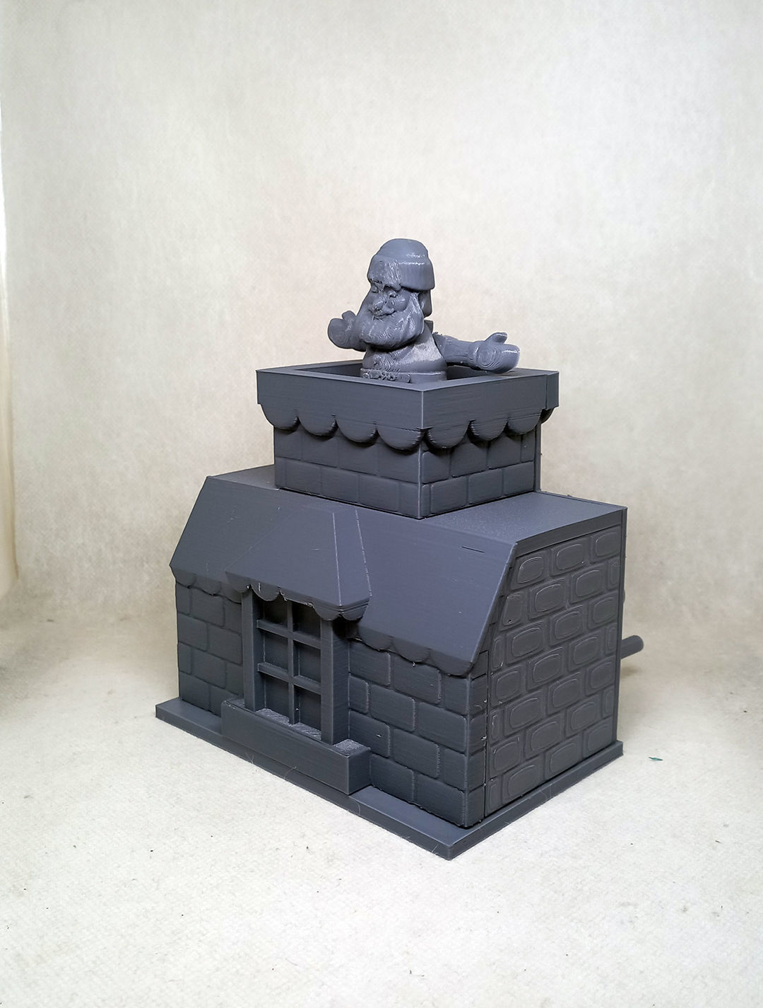 santa claus mechanical toy  3D print model_12