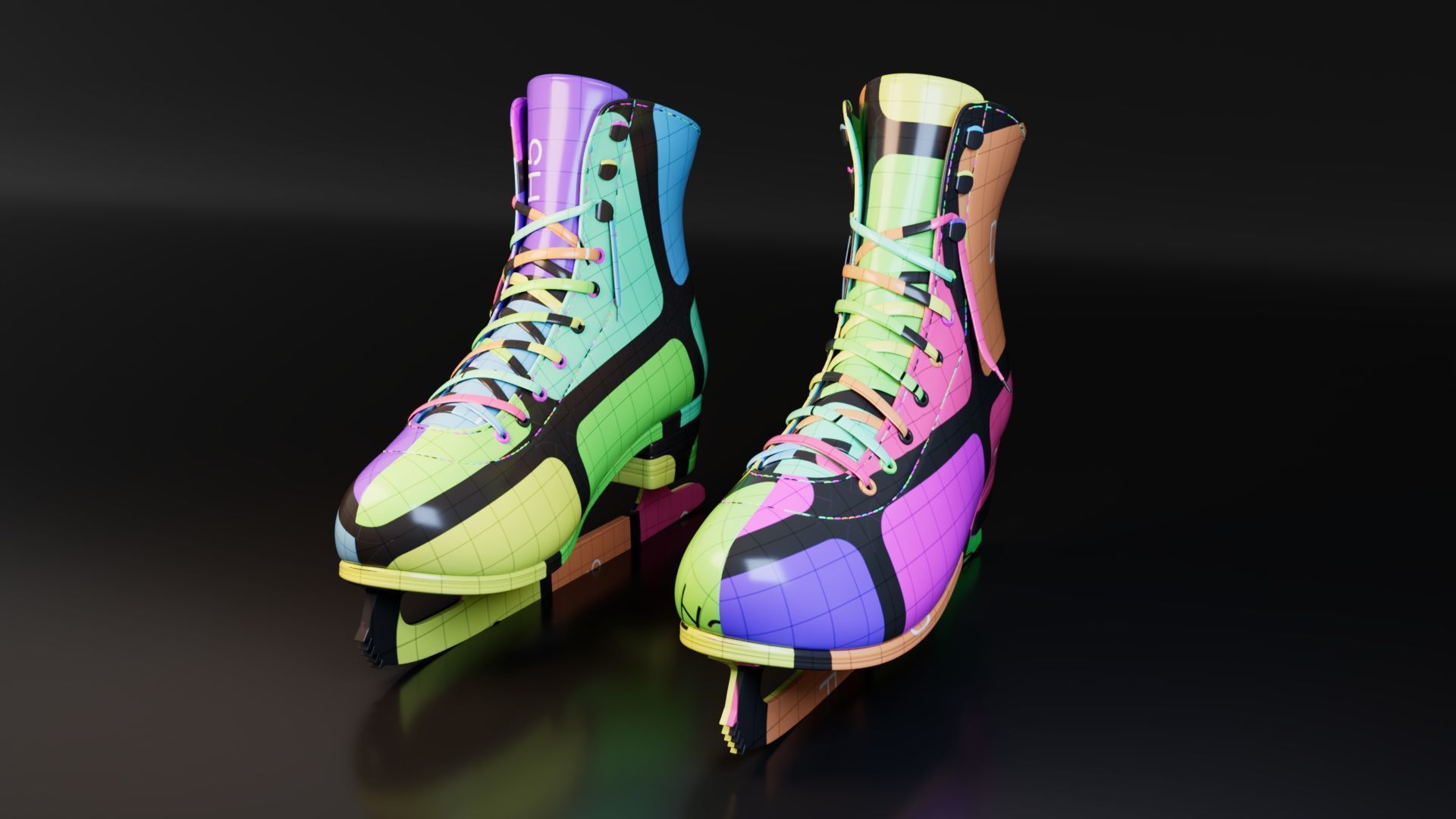Ice Skate Shoe 3D model_6