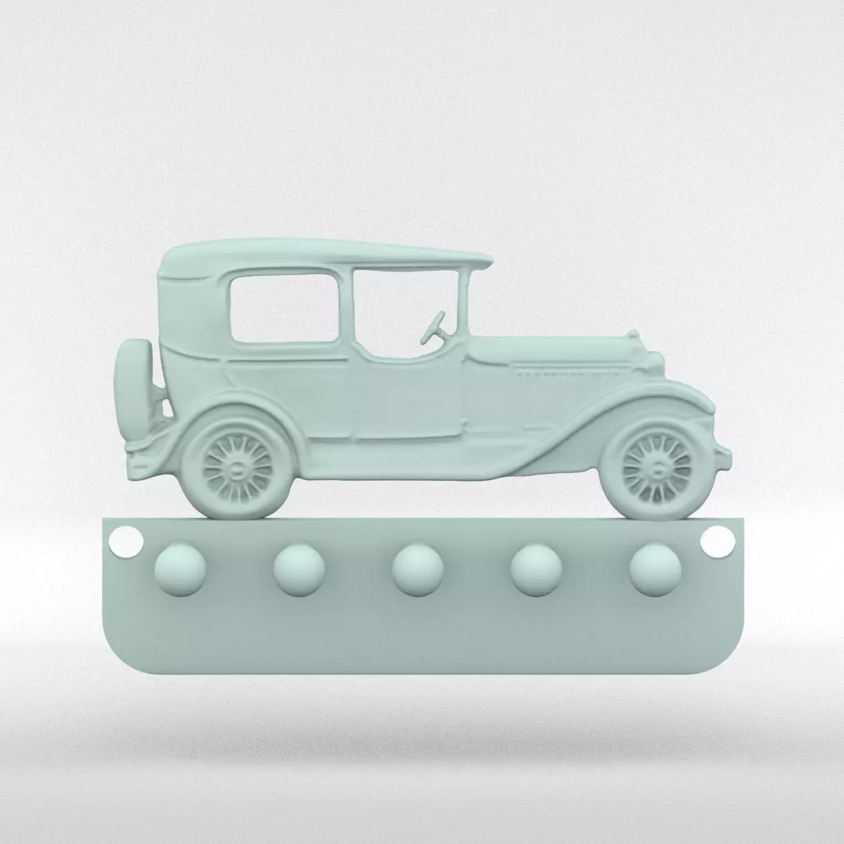 Old Car Keys Hanger 3D print model