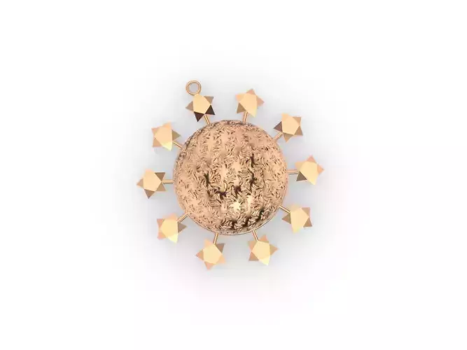 Christmas Star ornament Ball 3D print model