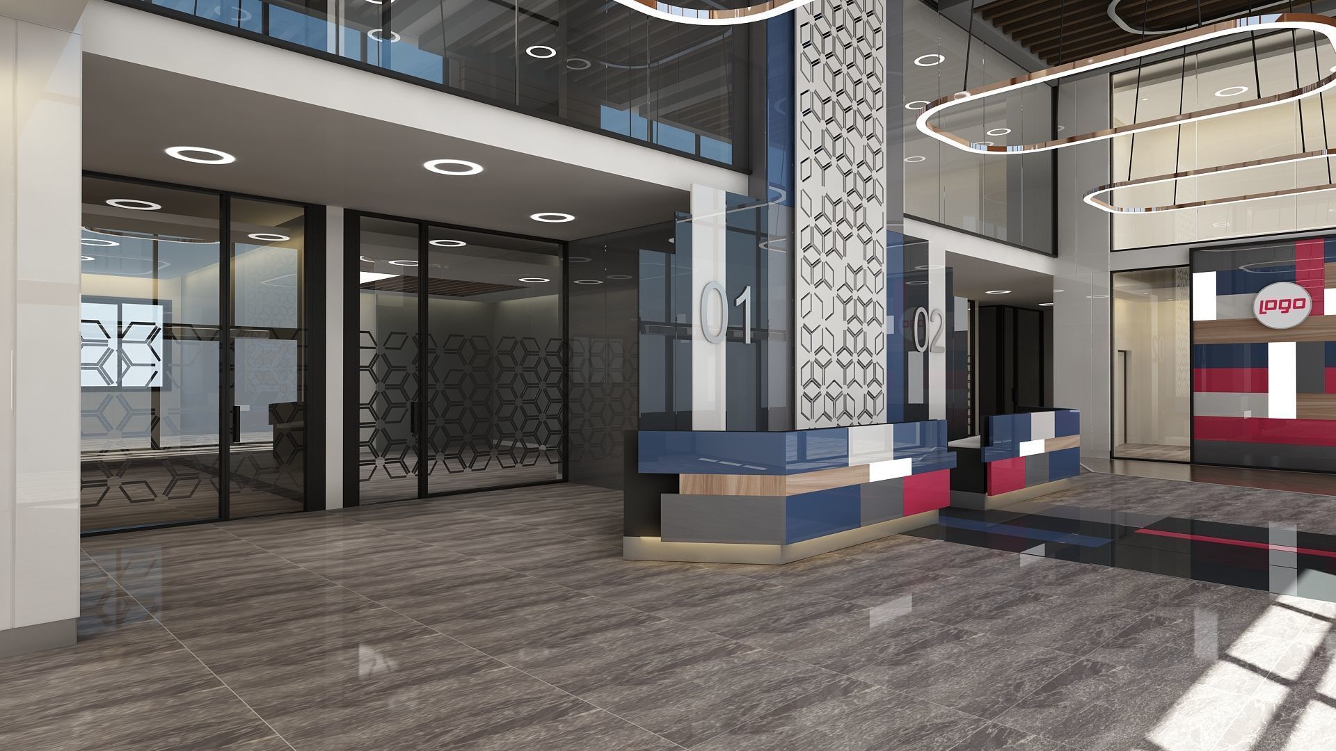 Interior Set 4 in 1 3D model_28