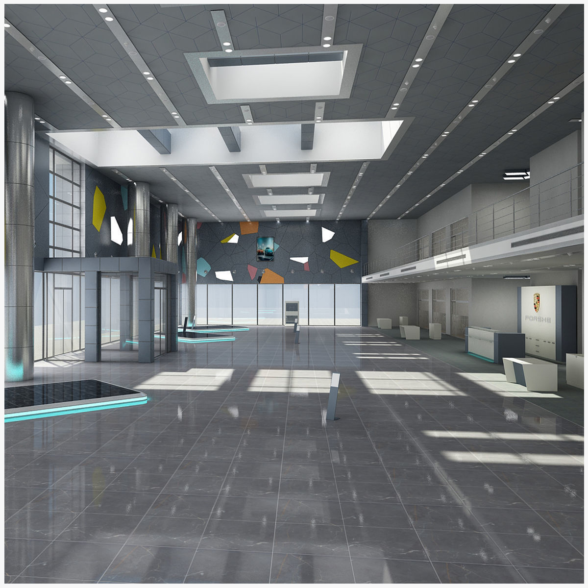 Interior Set 4 in 1 3D model_8