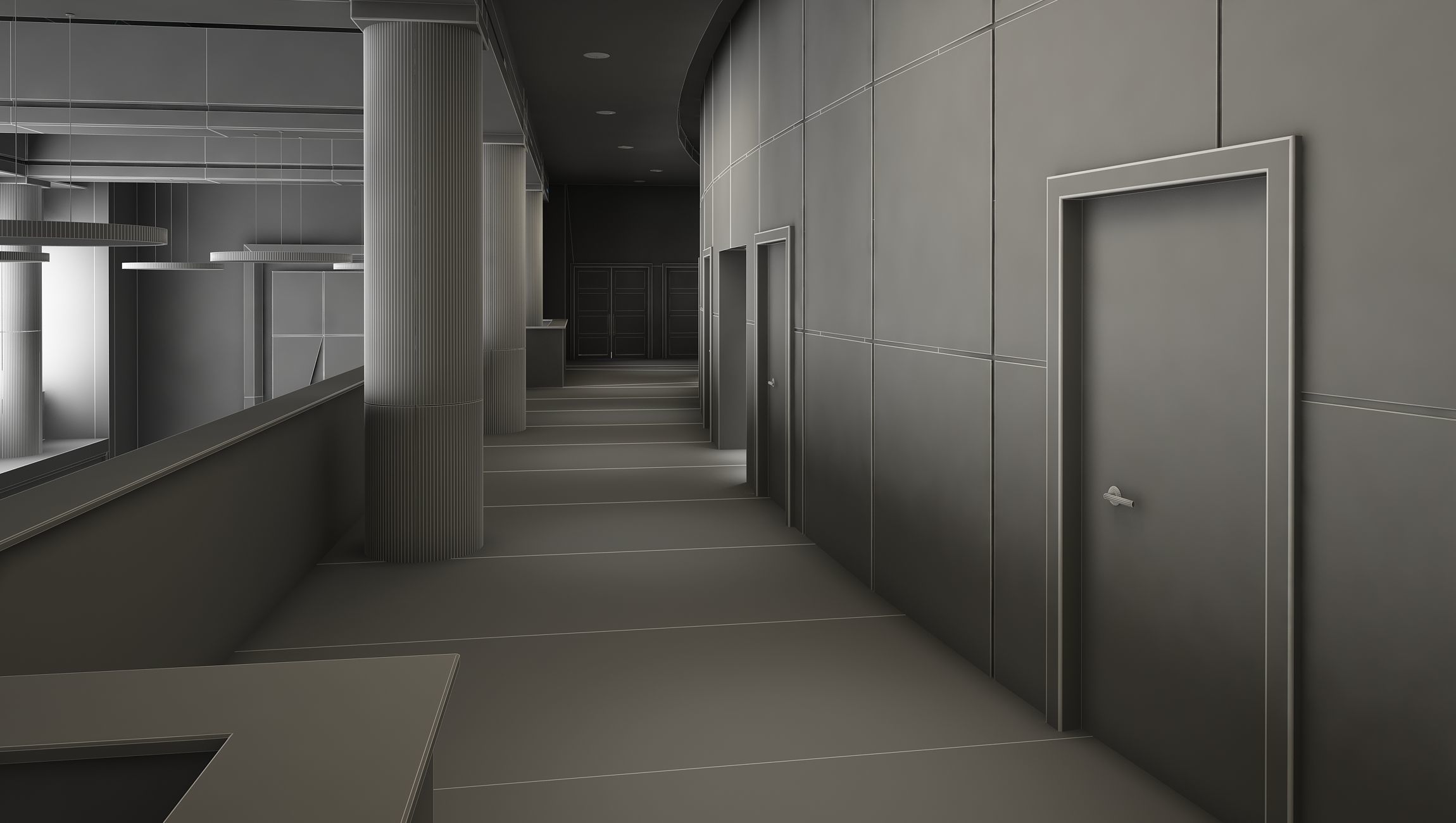 Interior Set 4 in 1 3D model_24