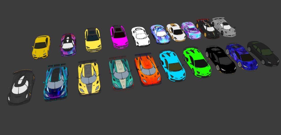 PUBG vehicles Sport Racing pack 3 4 Low-poly 3D model_4