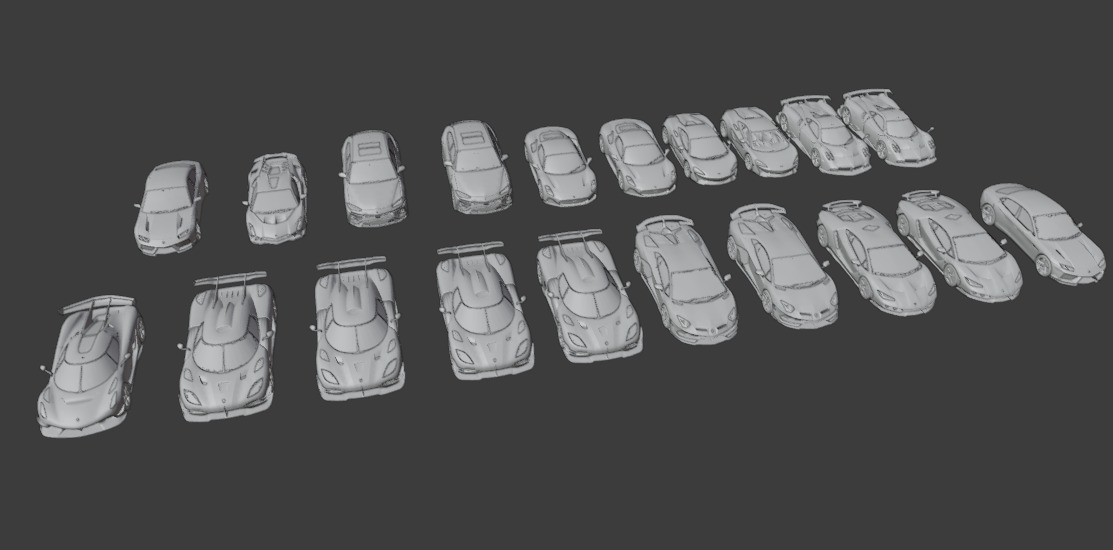 PUBG vehicles Sport Racing pack 3 4 Low-poly 3D model_5
