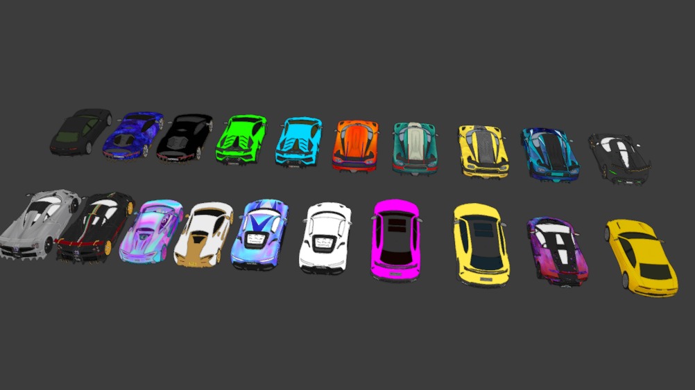 PUBG vehicles Sport Racing pack 3 4 Low-poly 3D model_2