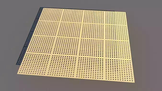 Gold Perforated Decorative Panel