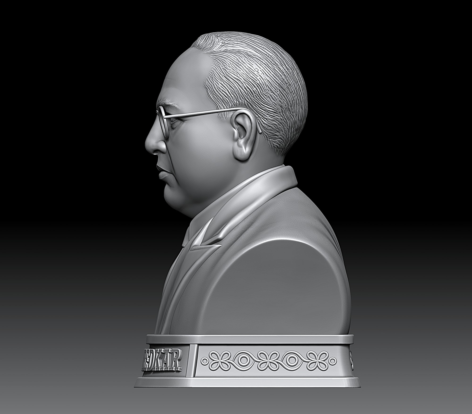 Dr Bhim Rao Ambedkar  3D print model_10