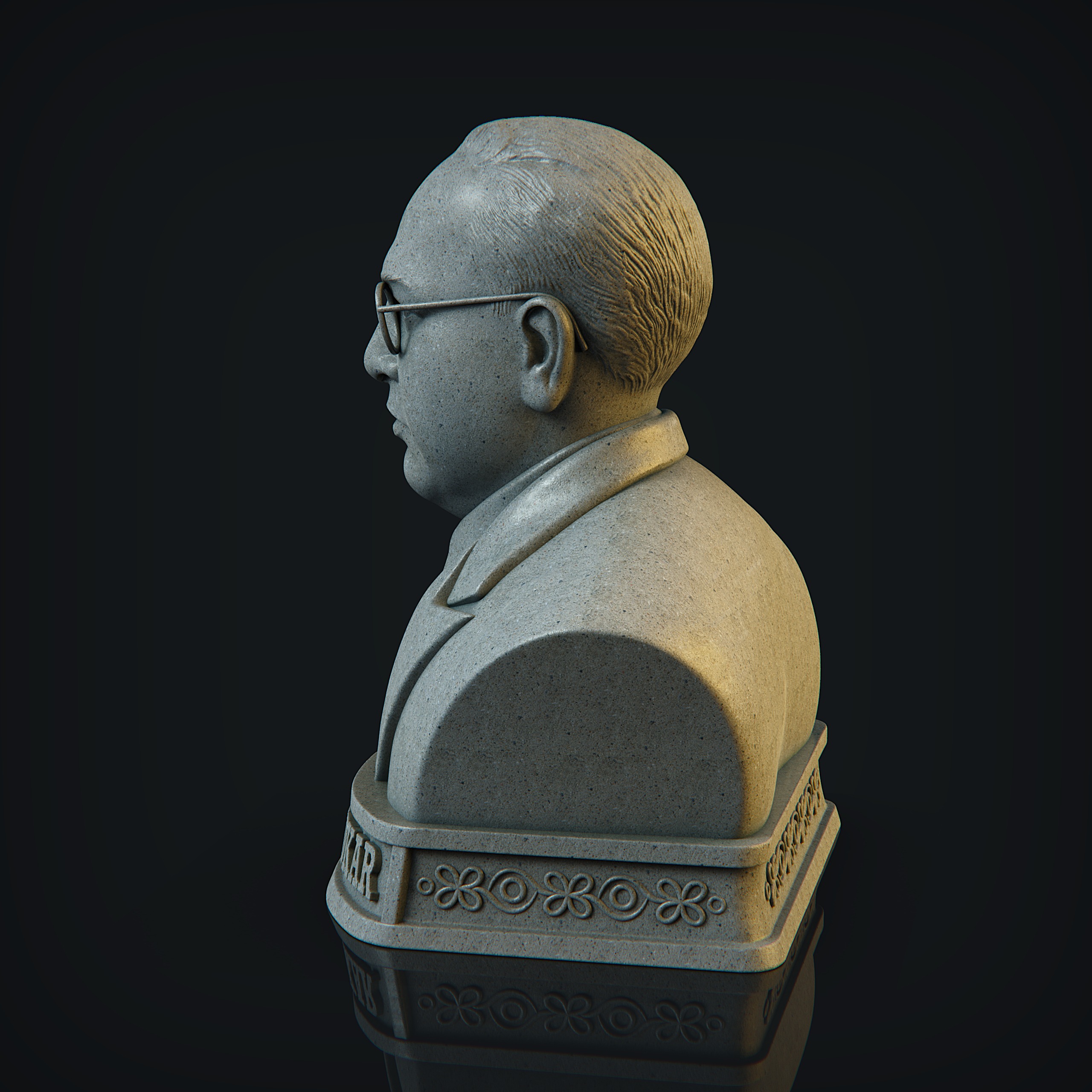 Dr Bhim Rao Ambedkar  3D print model_2