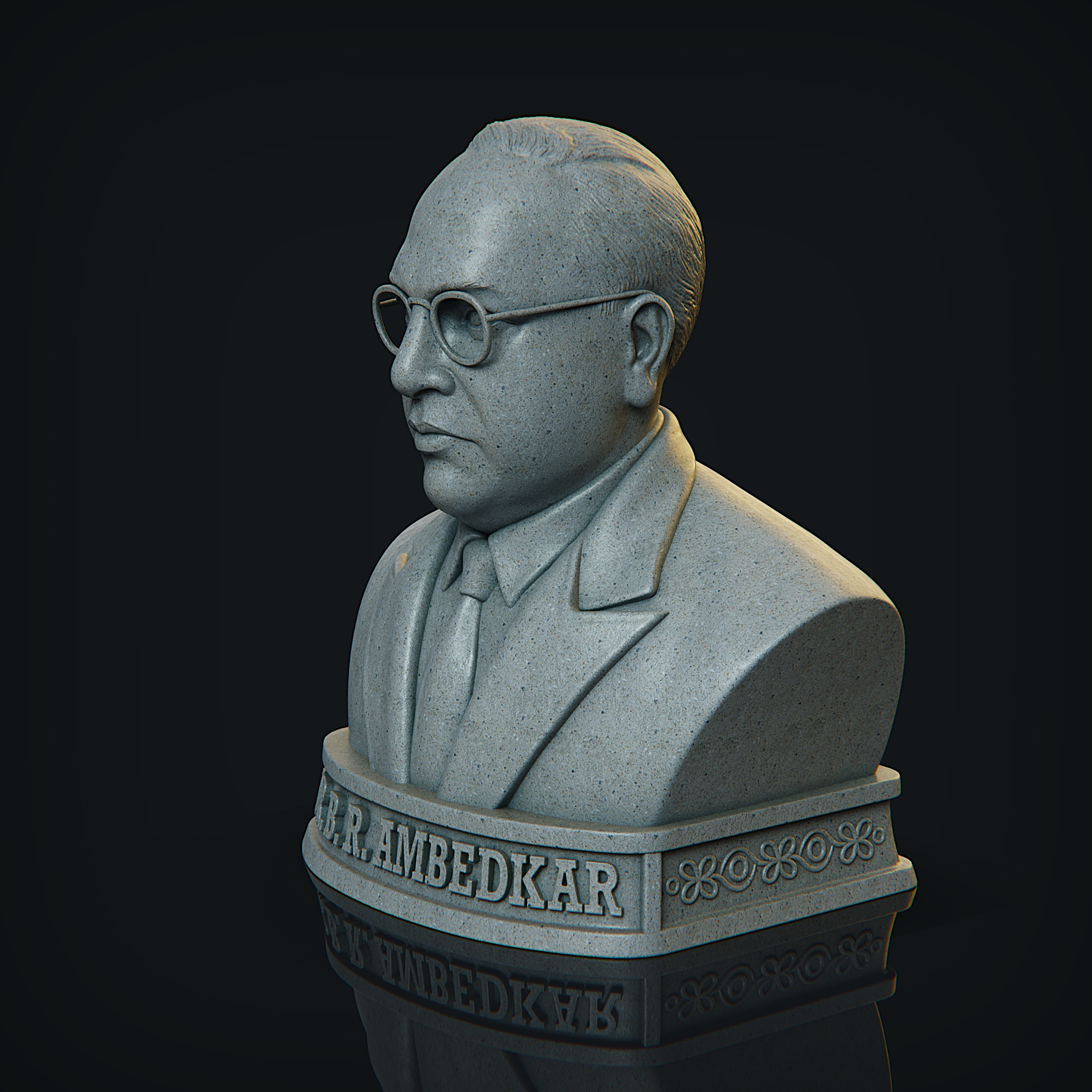 Dr Bhim Rao Ambedkar  3D print model_1
