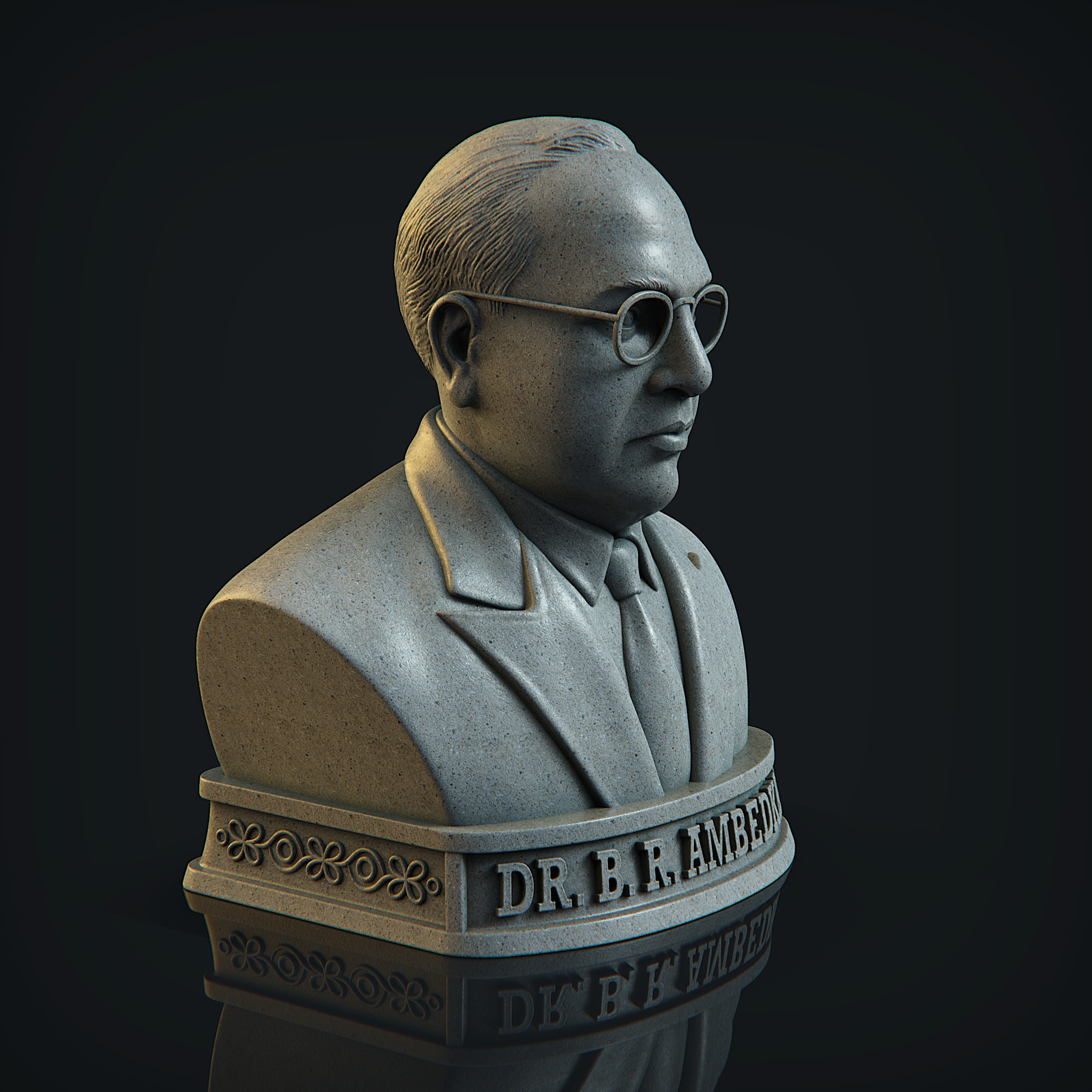 Dr Bhim Rao Ambedkar  3D print model_6