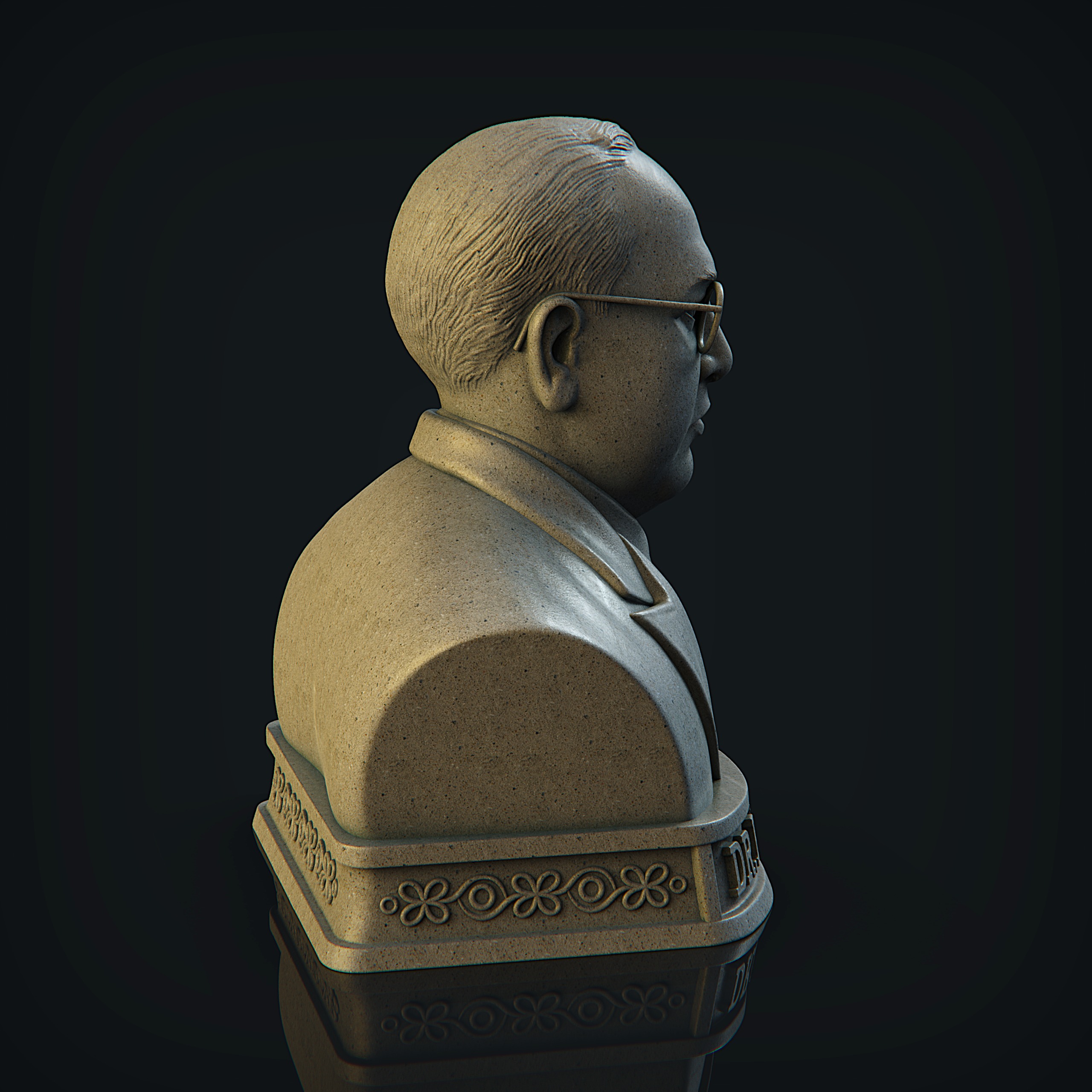 Dr Bhim Rao Ambedkar  3D print model_5