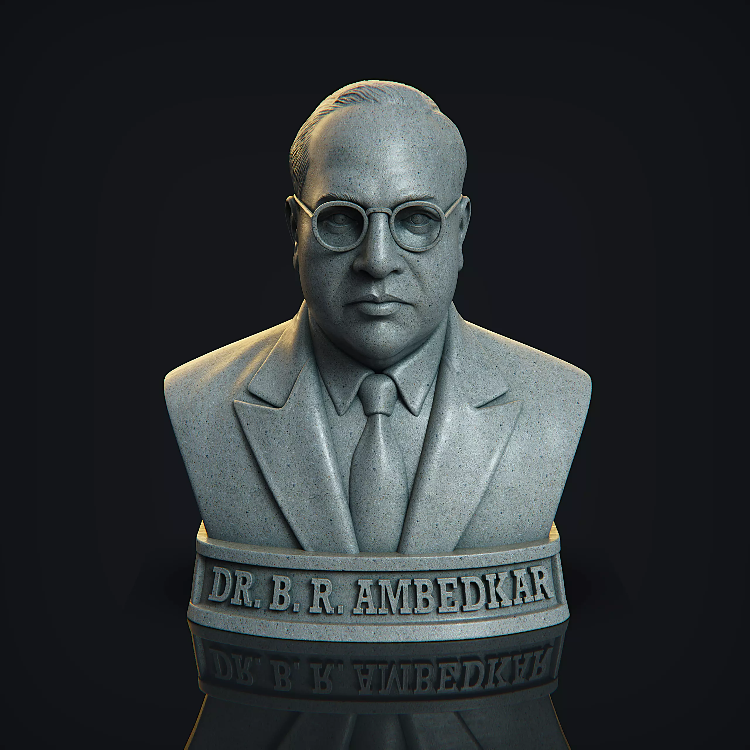 Dr Bhim Rao Ambedkar  3D print model_0
