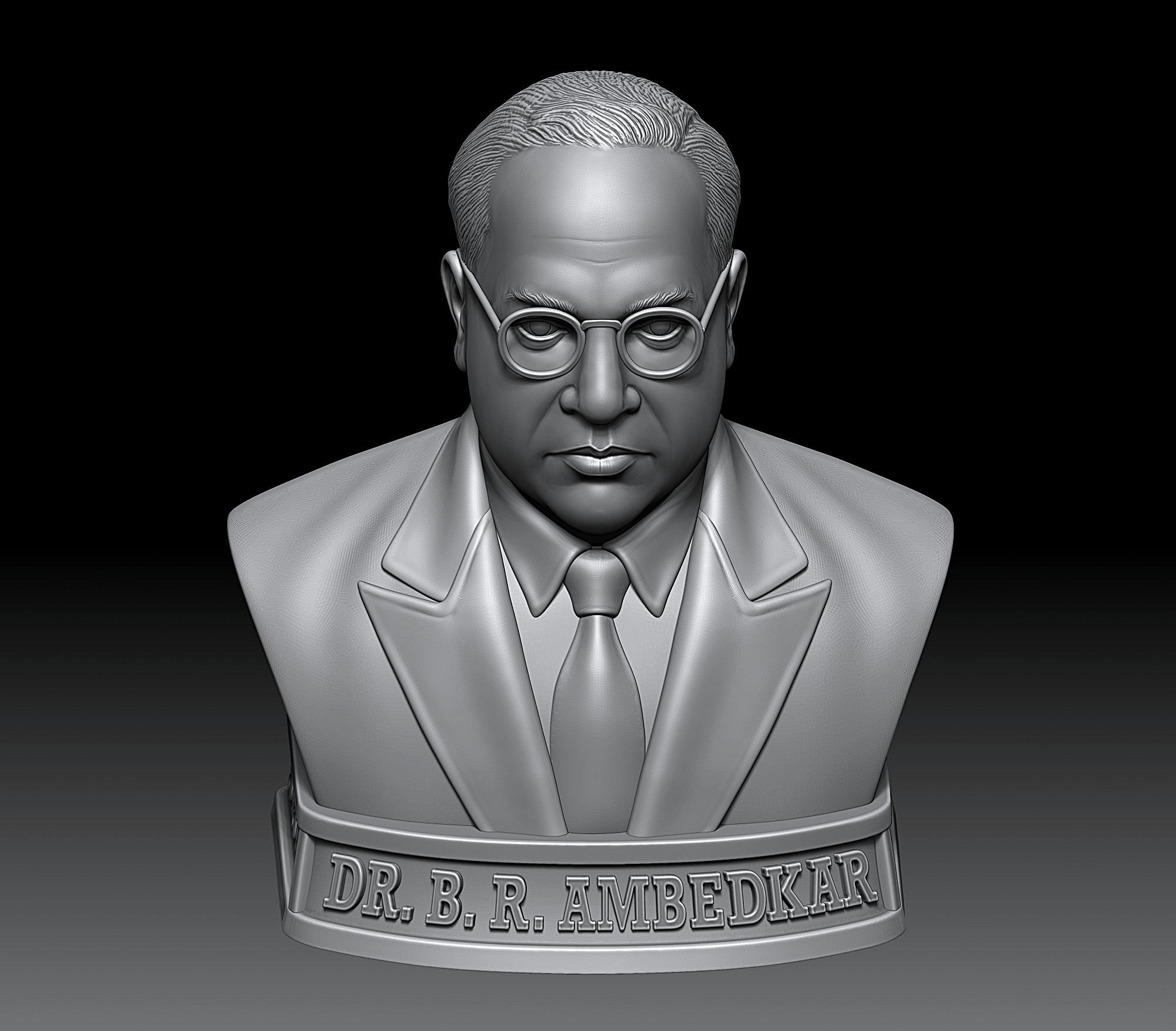 Dr Bhim Rao Ambedkar  3D print model_14