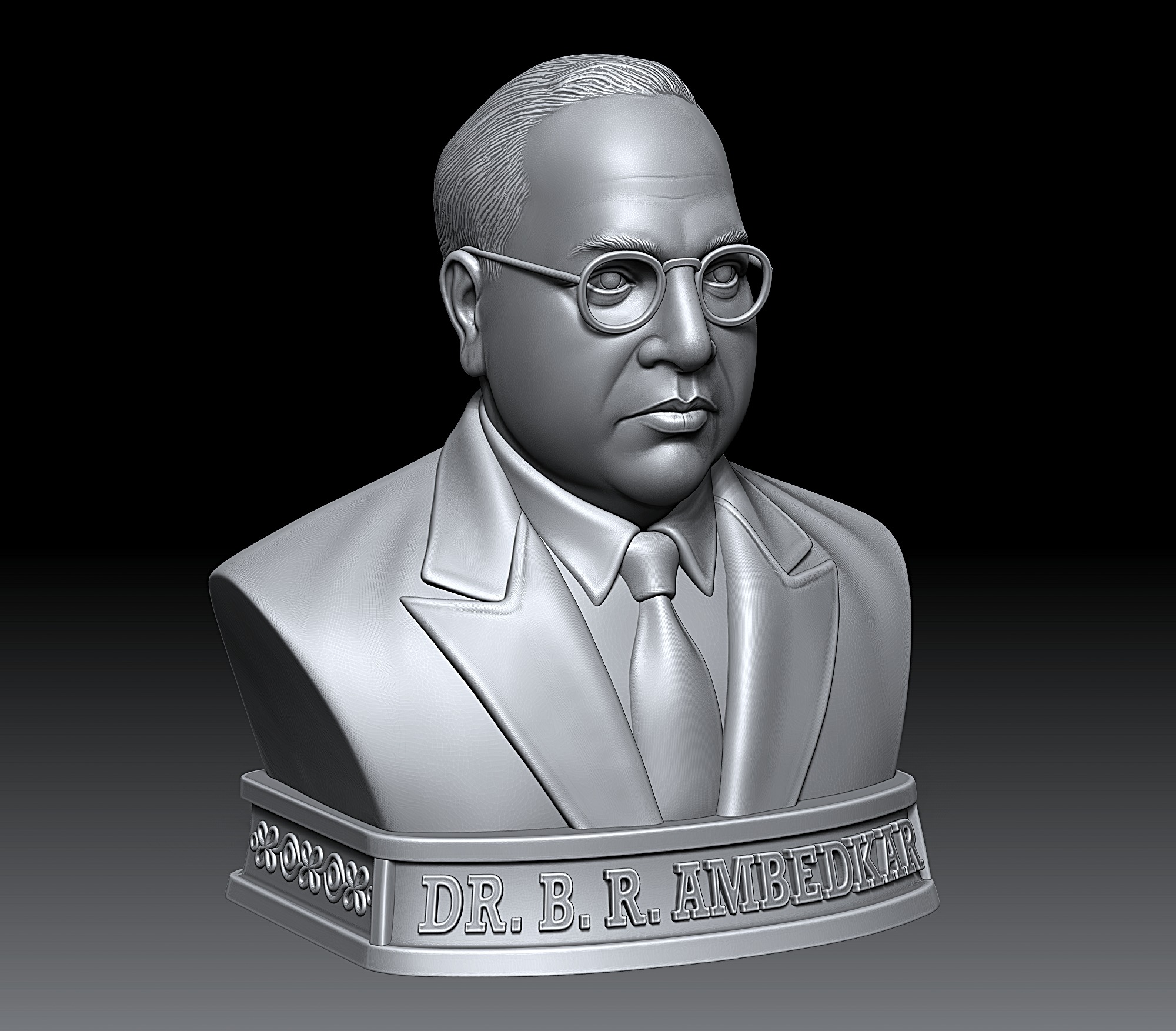 Dr Bhim Rao Ambedkar  3D print model_8