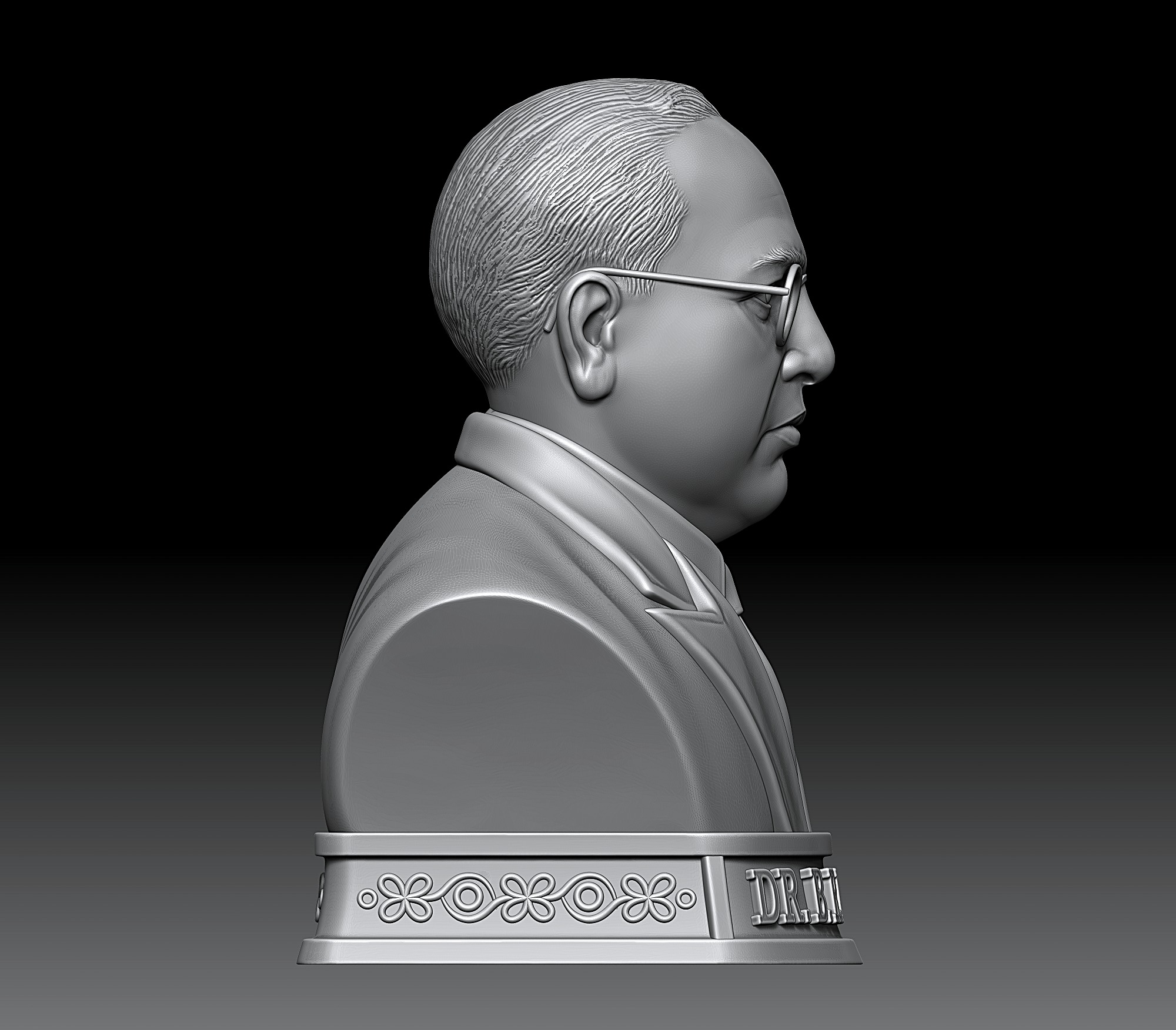 Dr Bhim Rao Ambedkar  3D print model_12