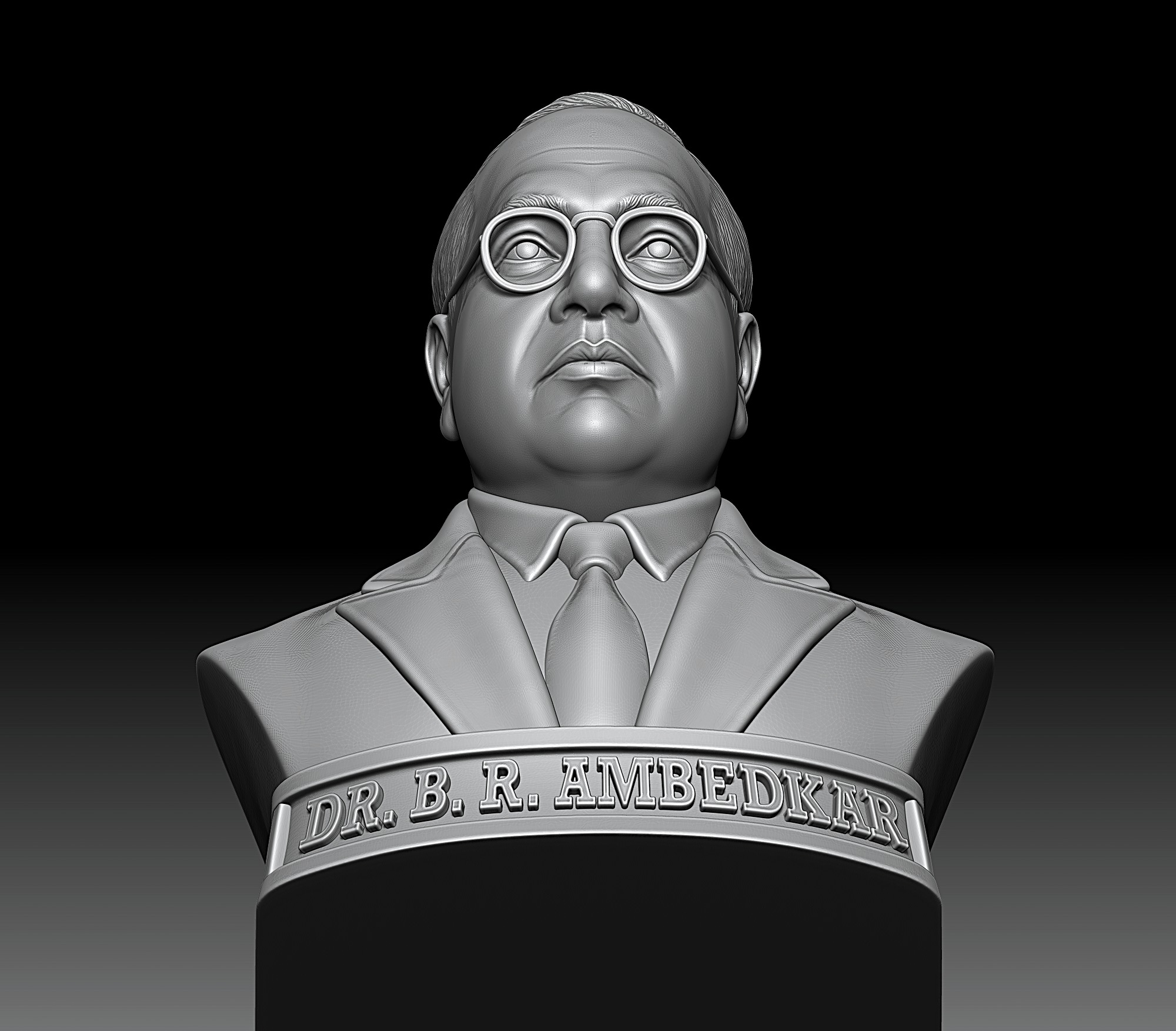 Dr Bhim Rao Ambedkar  3D print model_13