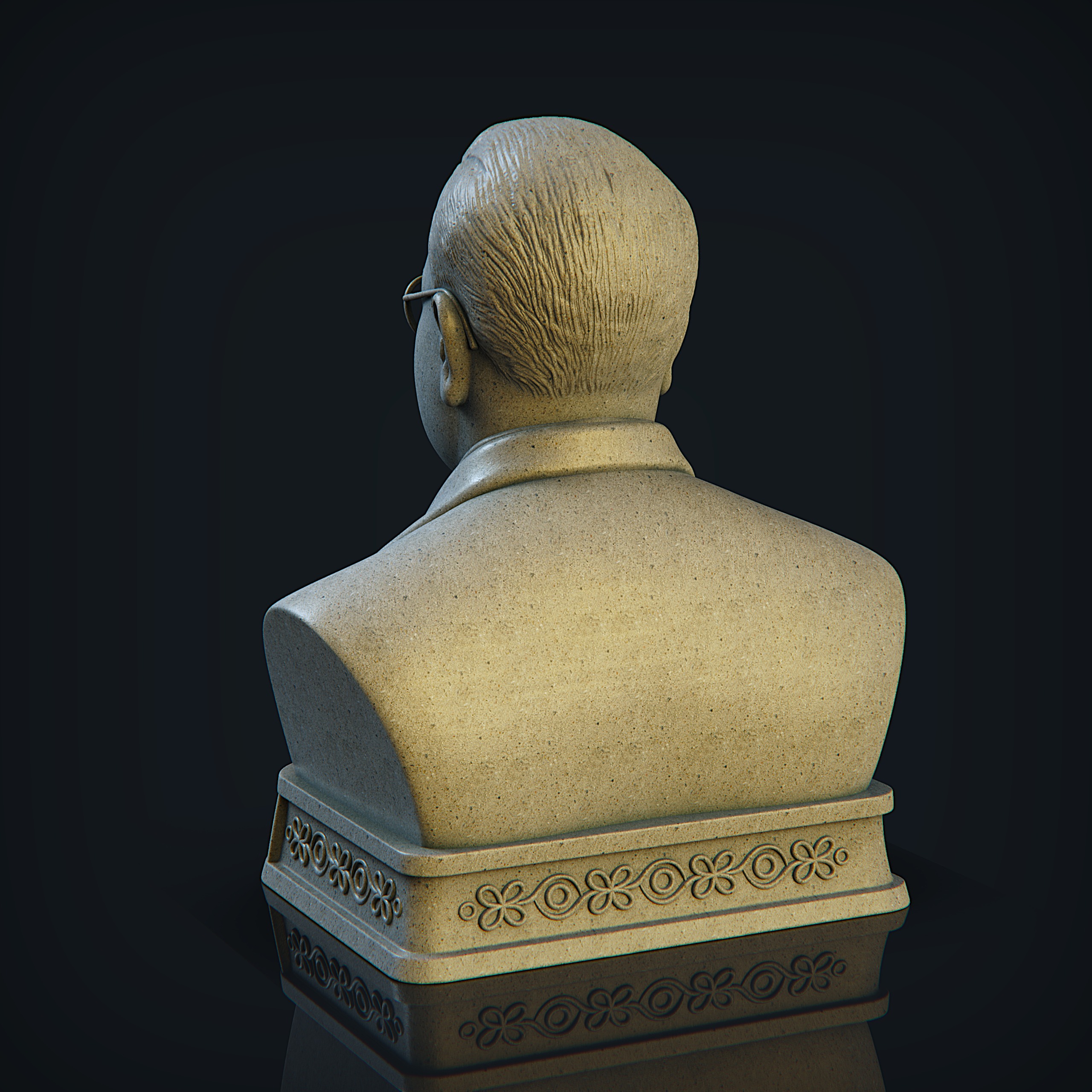 Dr Bhim Rao Ambedkar  3D print model_3