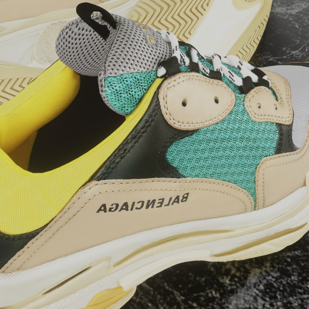 BALENCIAGA TRIPLE S TRAINERS 3D SHOES Low-poly 3D model_11