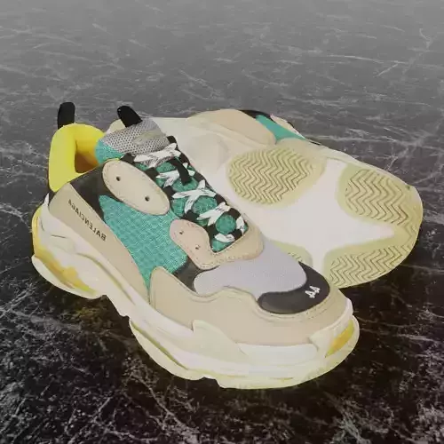 BALENCIAGA TRIPLE S TRAINERS 3D SHOES