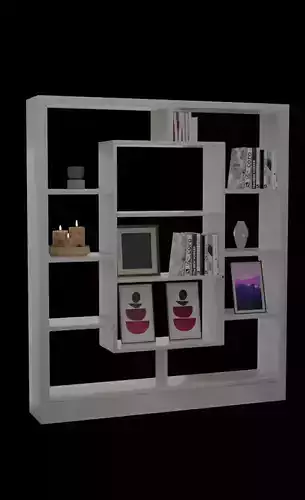 Modern and Realistic 3D Shelf Free 3D model