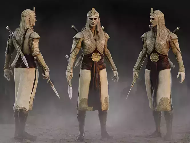 Prince Nuada Low-poly 3D model