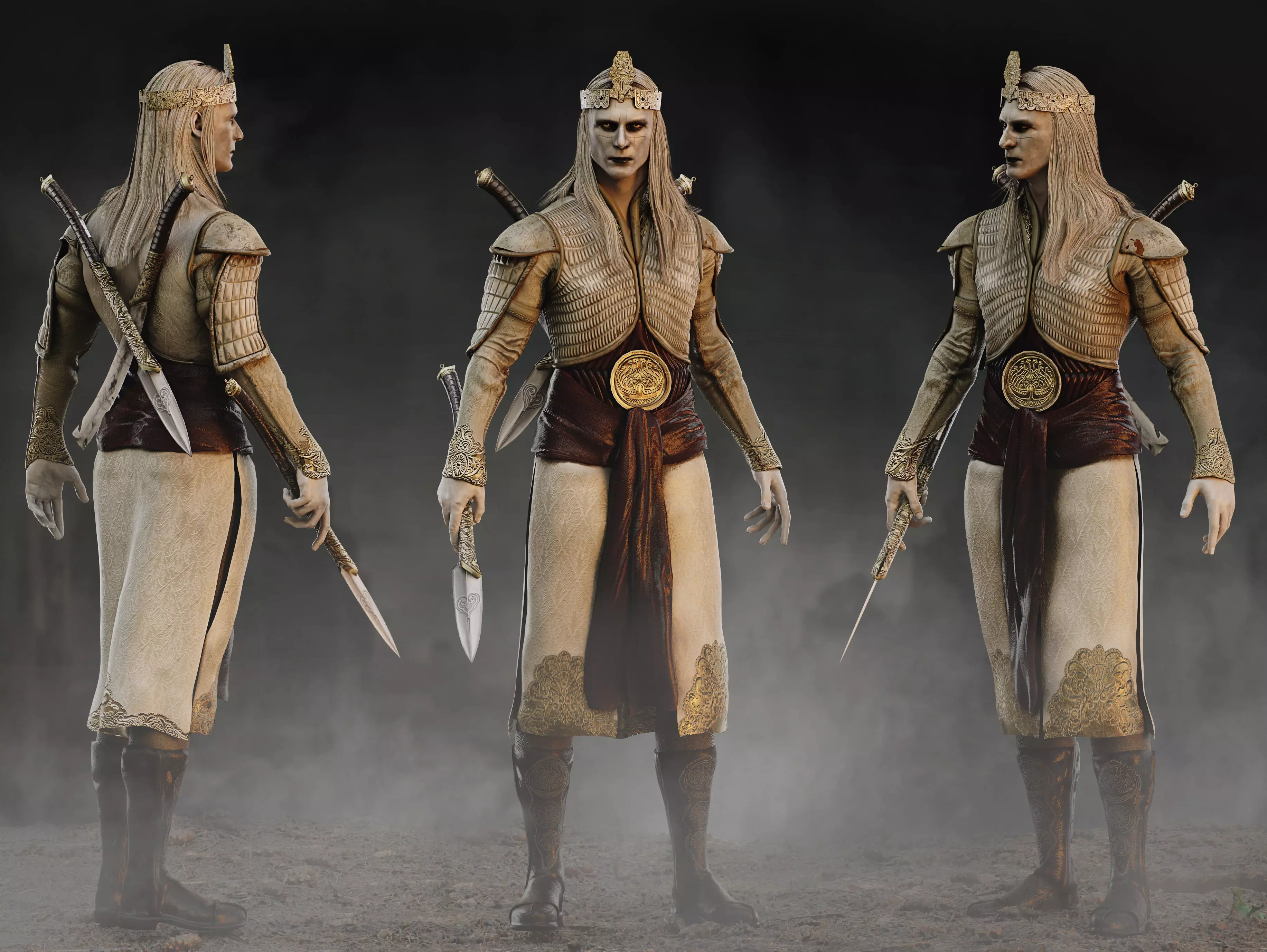 Prince Nuada Low-poly 3D model_0