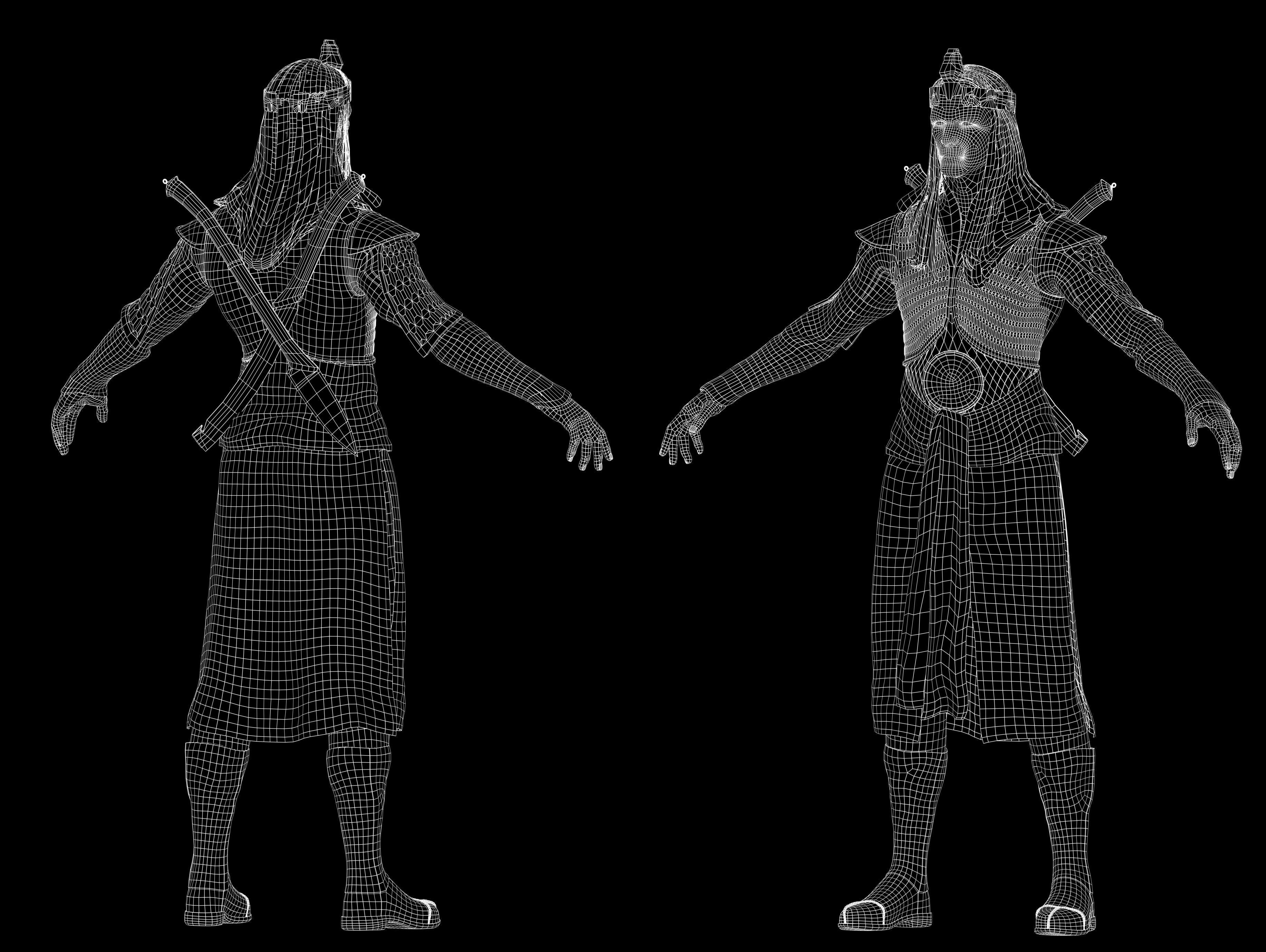 Prince Nuada Low-poly 3D model_13