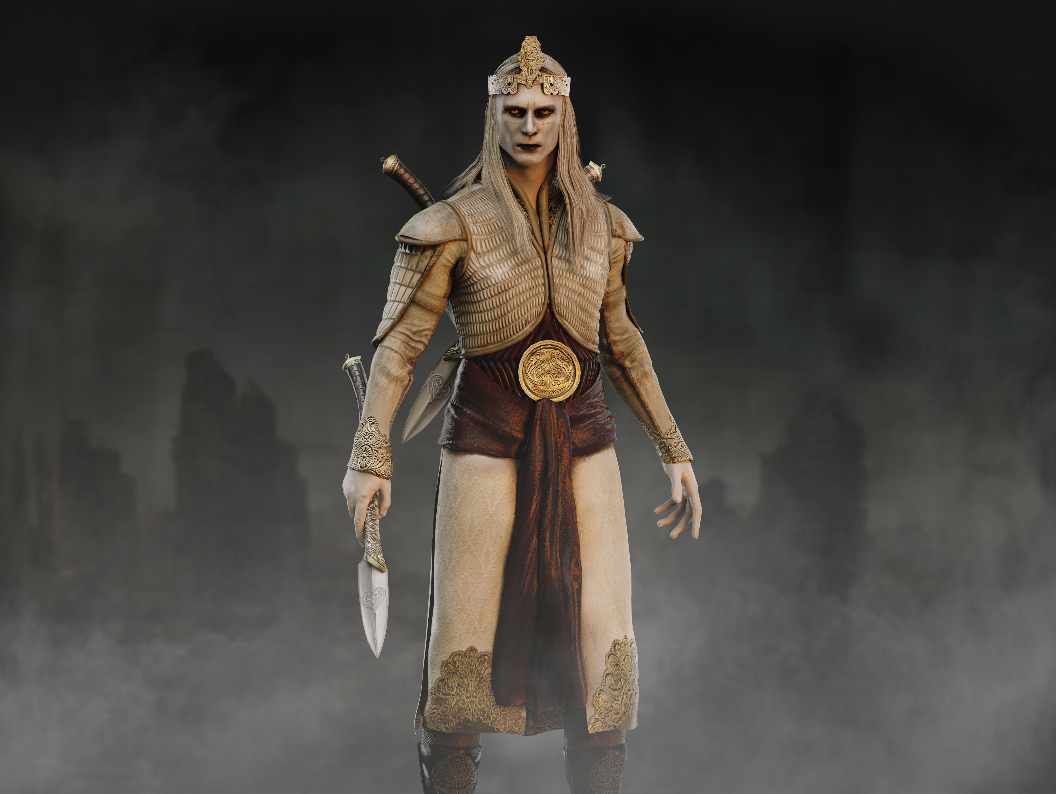 Prince Nuada Low-poly 3D model_2